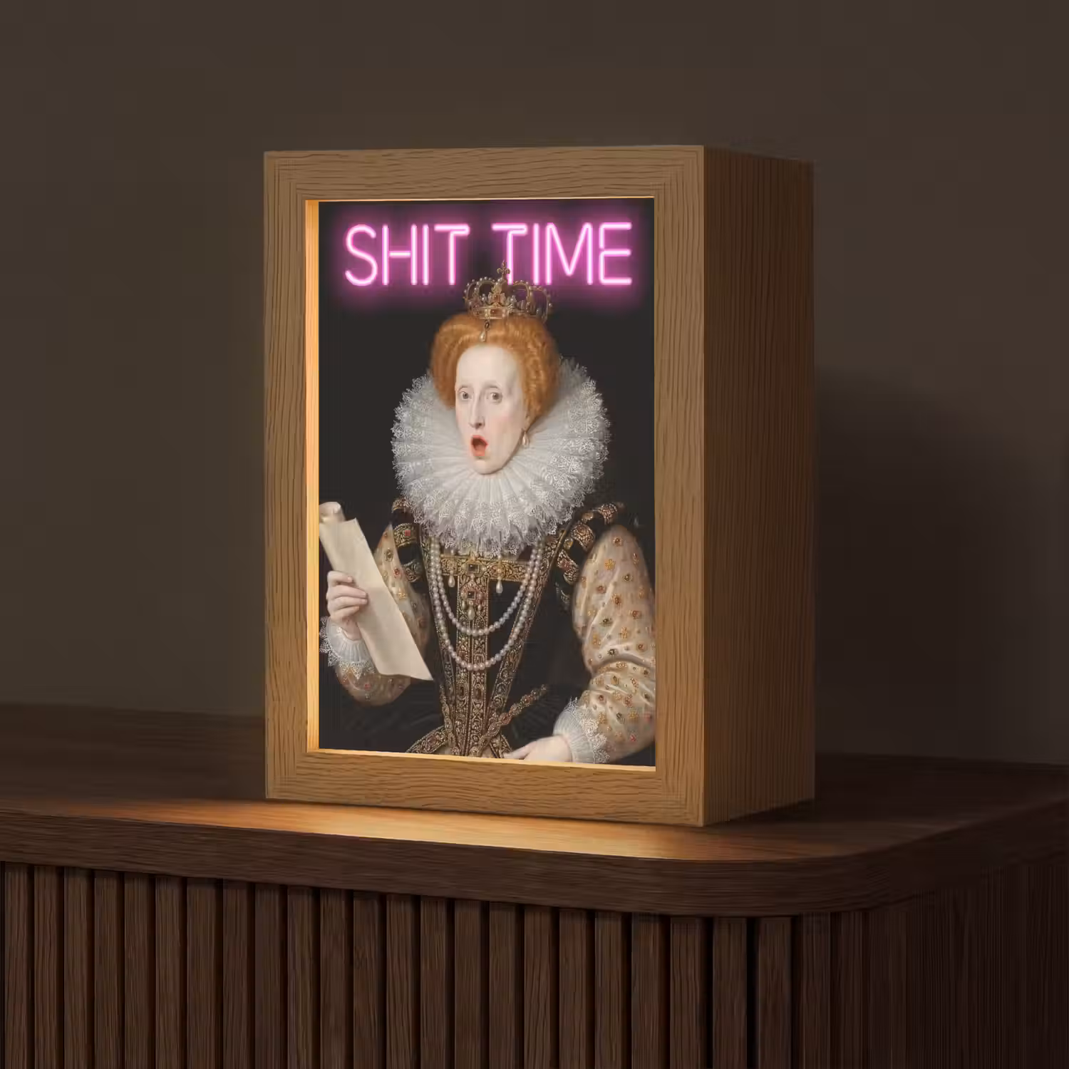 Portret - Humor - Neon Light Box met kabel (Tafellamp) klein -z3d_website
