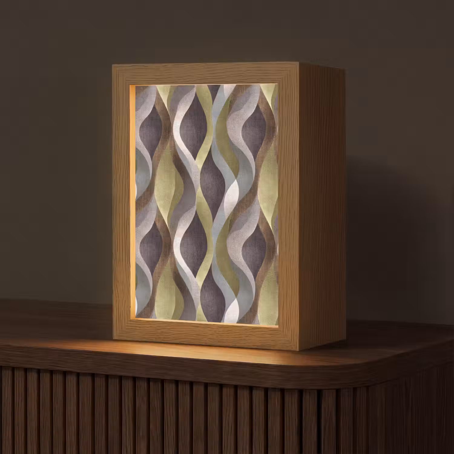 Retro - Banen - Kleurrijk Light Box met kabel (Tafellamp) klein 925 -z3d_website
