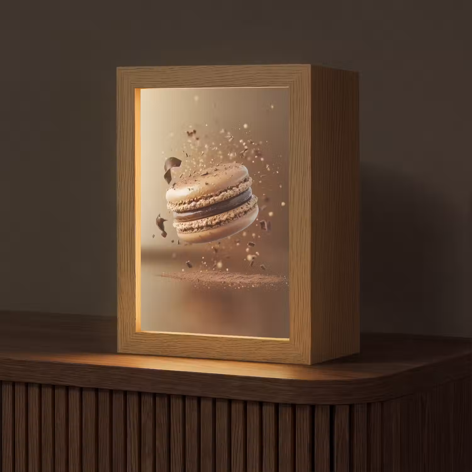 Chocolade - Macarons - Eten - Snoep Light Box met kabel (Tafellamp) klein -z3d_website