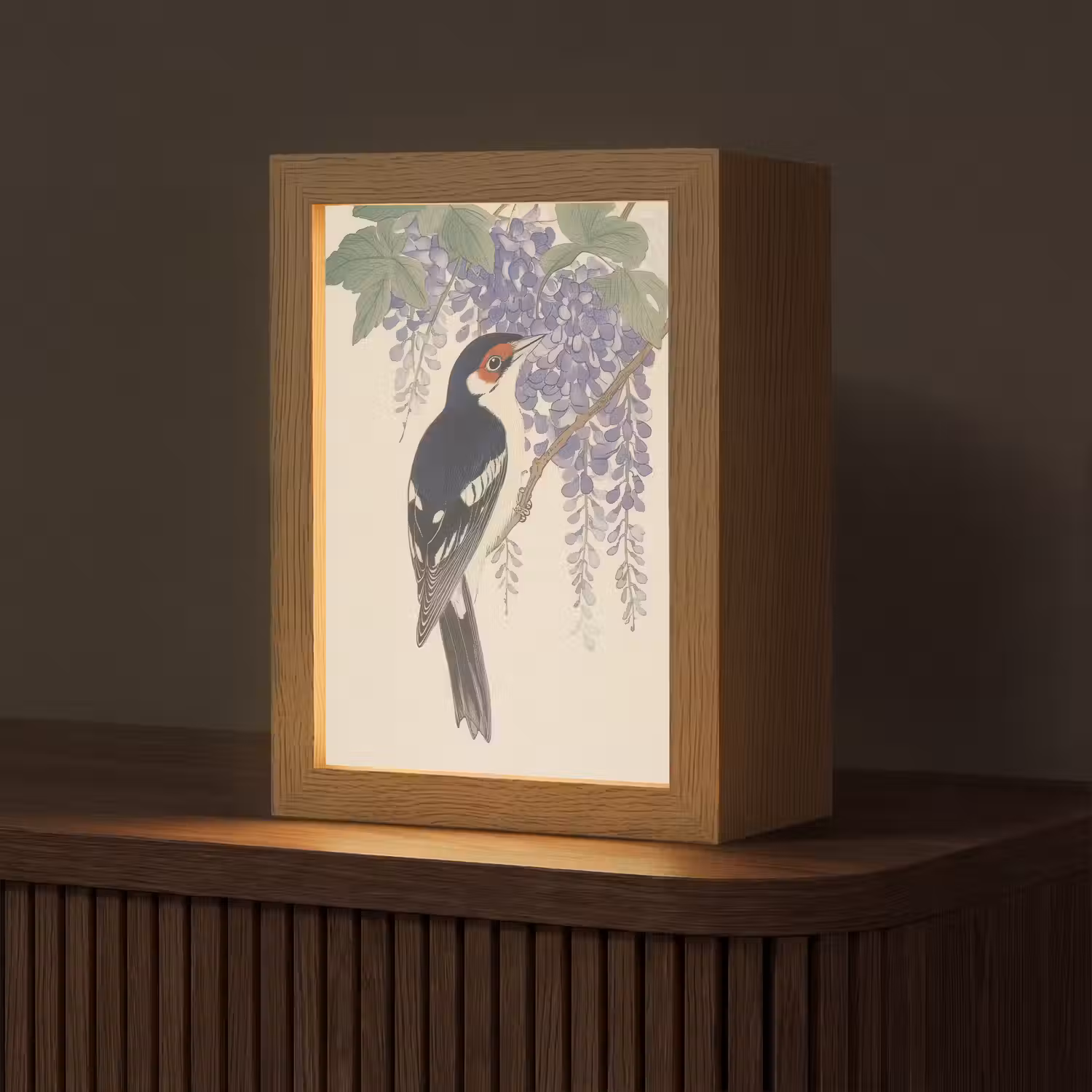Specht - Bloemen - Paars Light Box met kabel (Tafellamp) klein -z3d_website