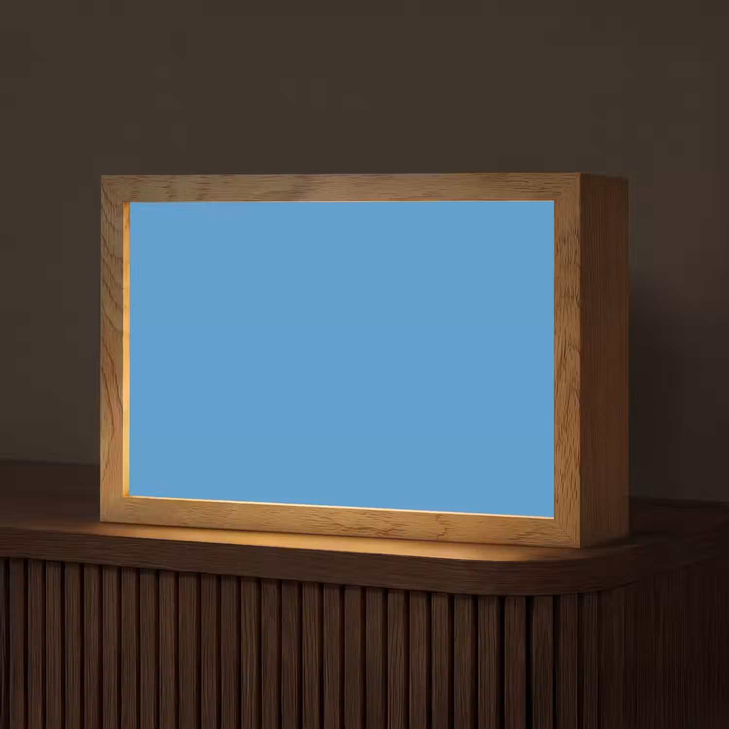 Steel - Blue - Blauw Light Box met kabel (Tafellamp) klein 924 -z3d_website