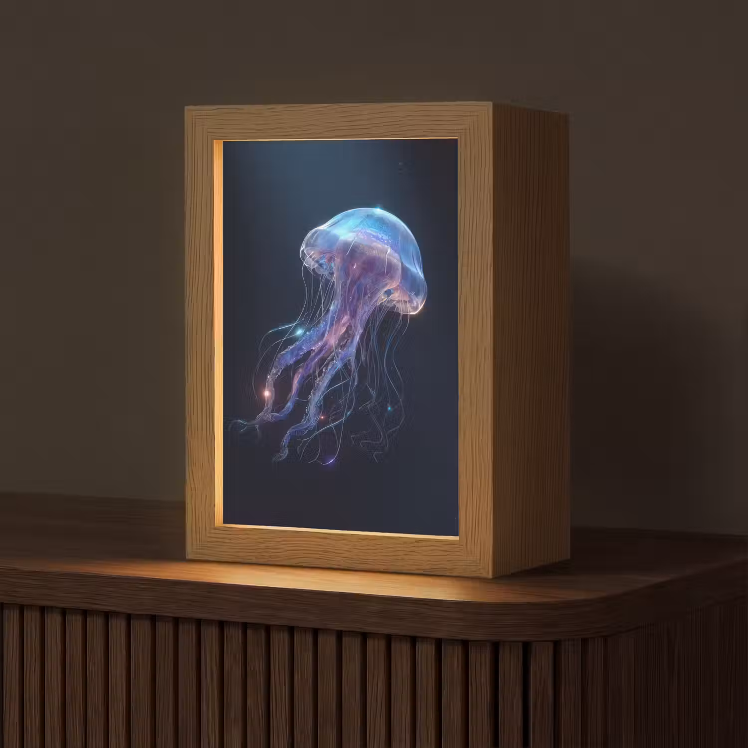 Tentakels - Kwal - Paars - Sprankeling Light Box met kabel (Tafellamp) klein -z3d_website