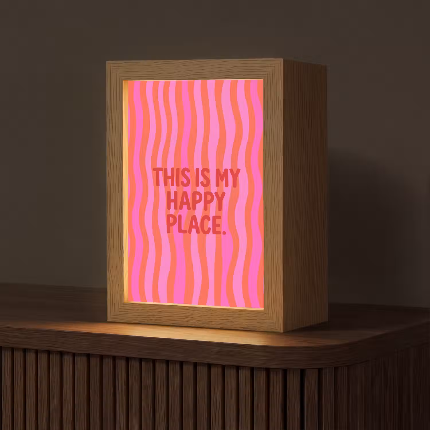 Tekst - Modern - Kleurrijk Light Box met kabel (Tafellamp) klein -z3d_website