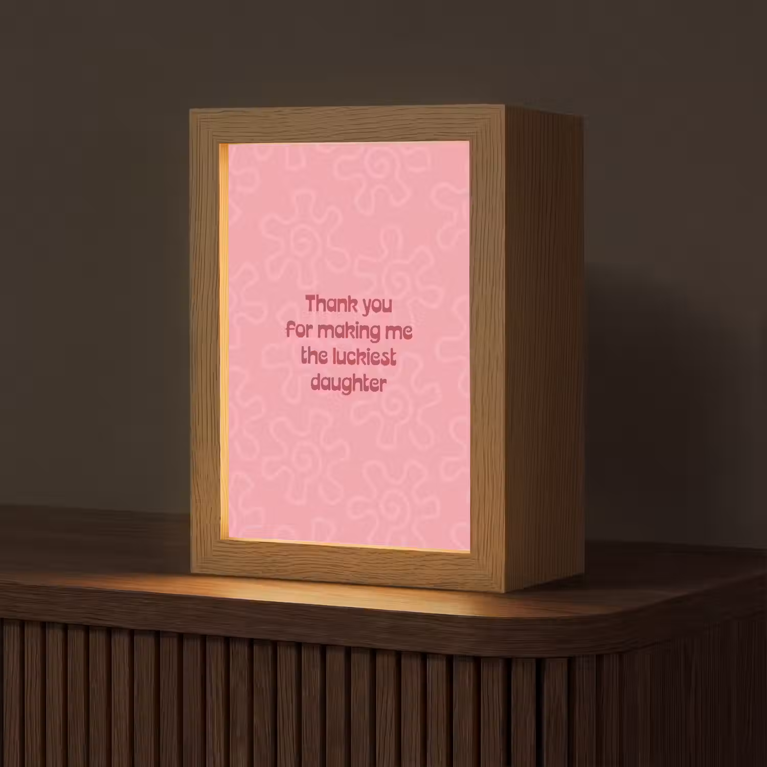 Tekst - Rood - Moederdag Light Box met kabel (Tafellamp) klein -z3d_website