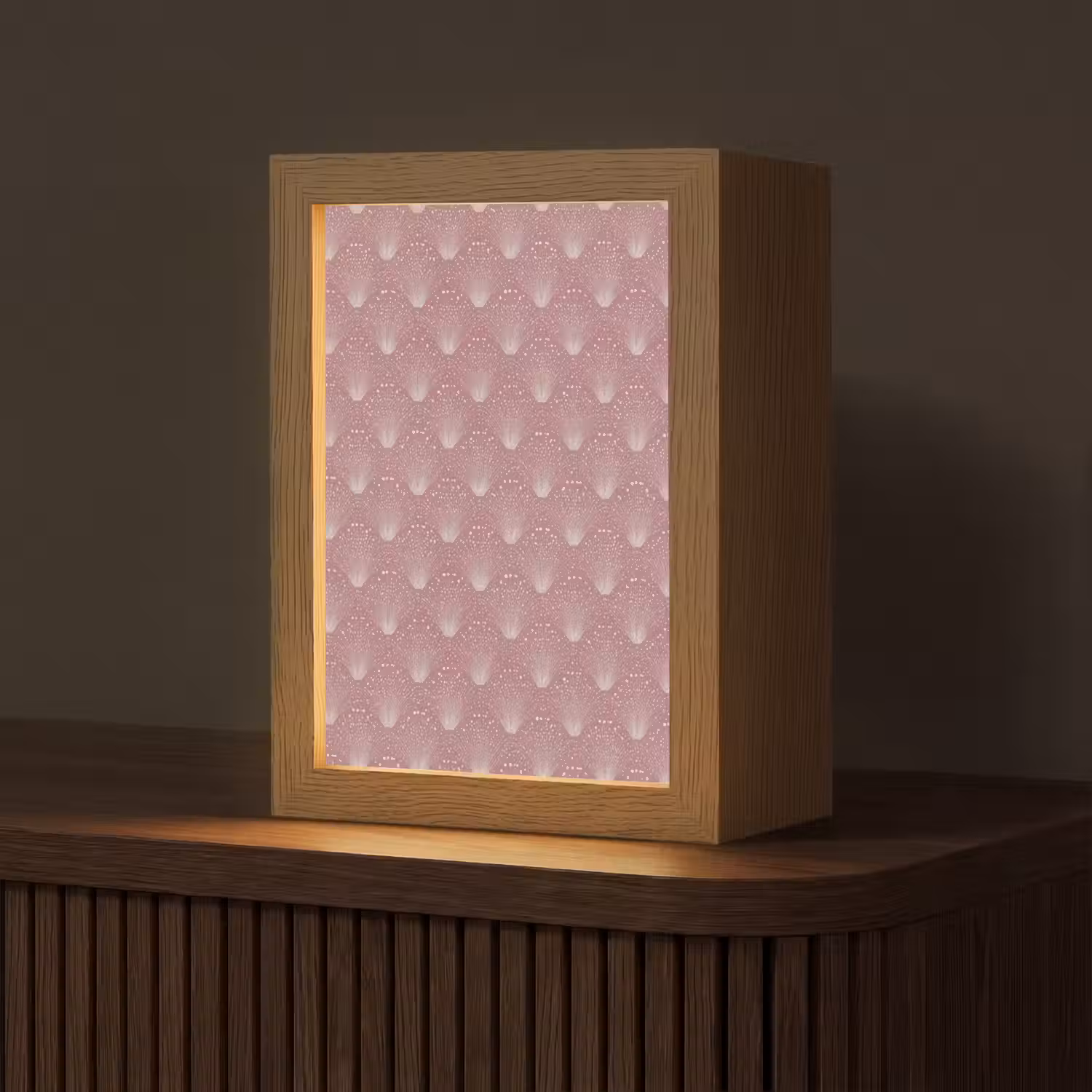 Trendy - Patroon - Roze Light Box met kabel (Tafellamp) klein 925 -z3d_website