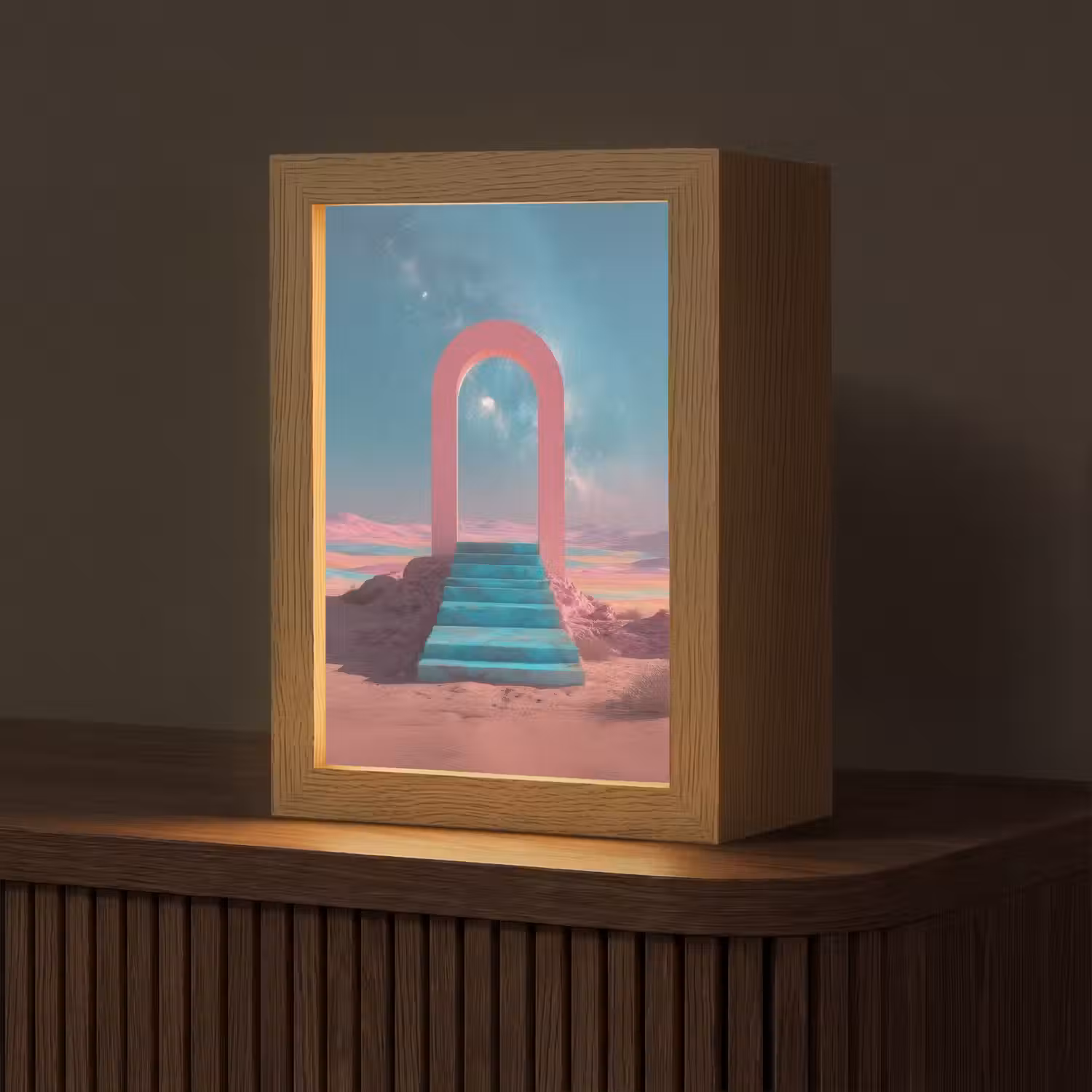 Trap - Boog - Sterrenhemel Light Box met kabel (Tafellamp) klein -z3d_website