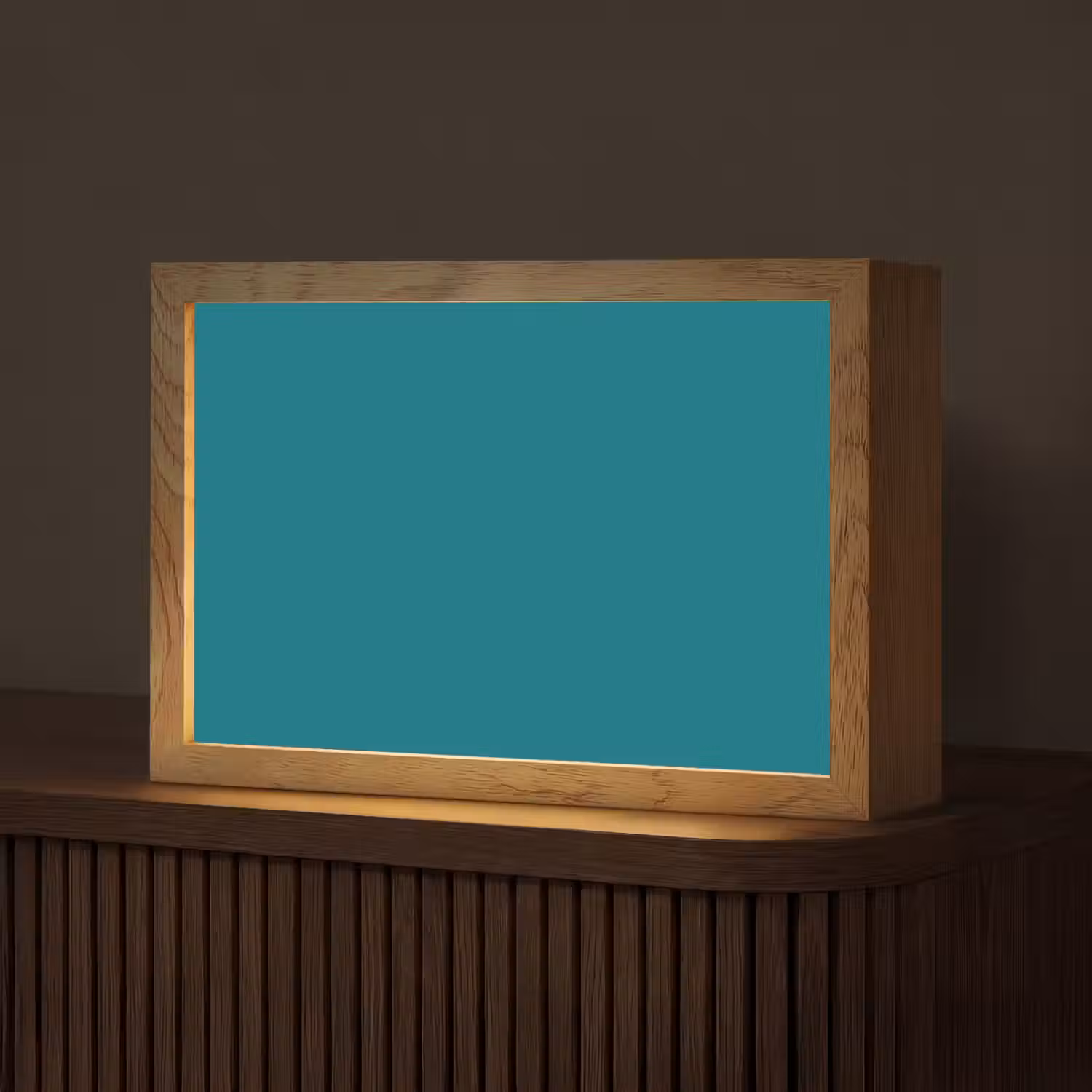 Tropical - Peacock - Blauw Light Box met kabel (Tafellamp) klein 924 -z3d_website