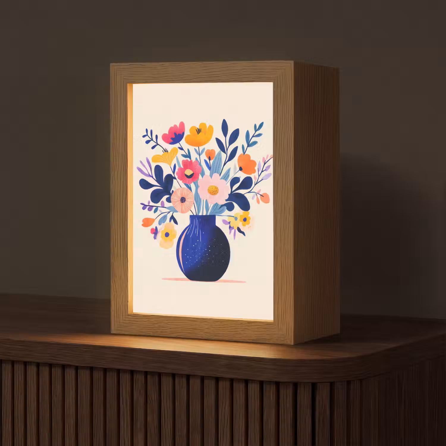 Vaas - Bloemen - Boeket Light Box met kabel (Tafellamp) klein -z3d_website