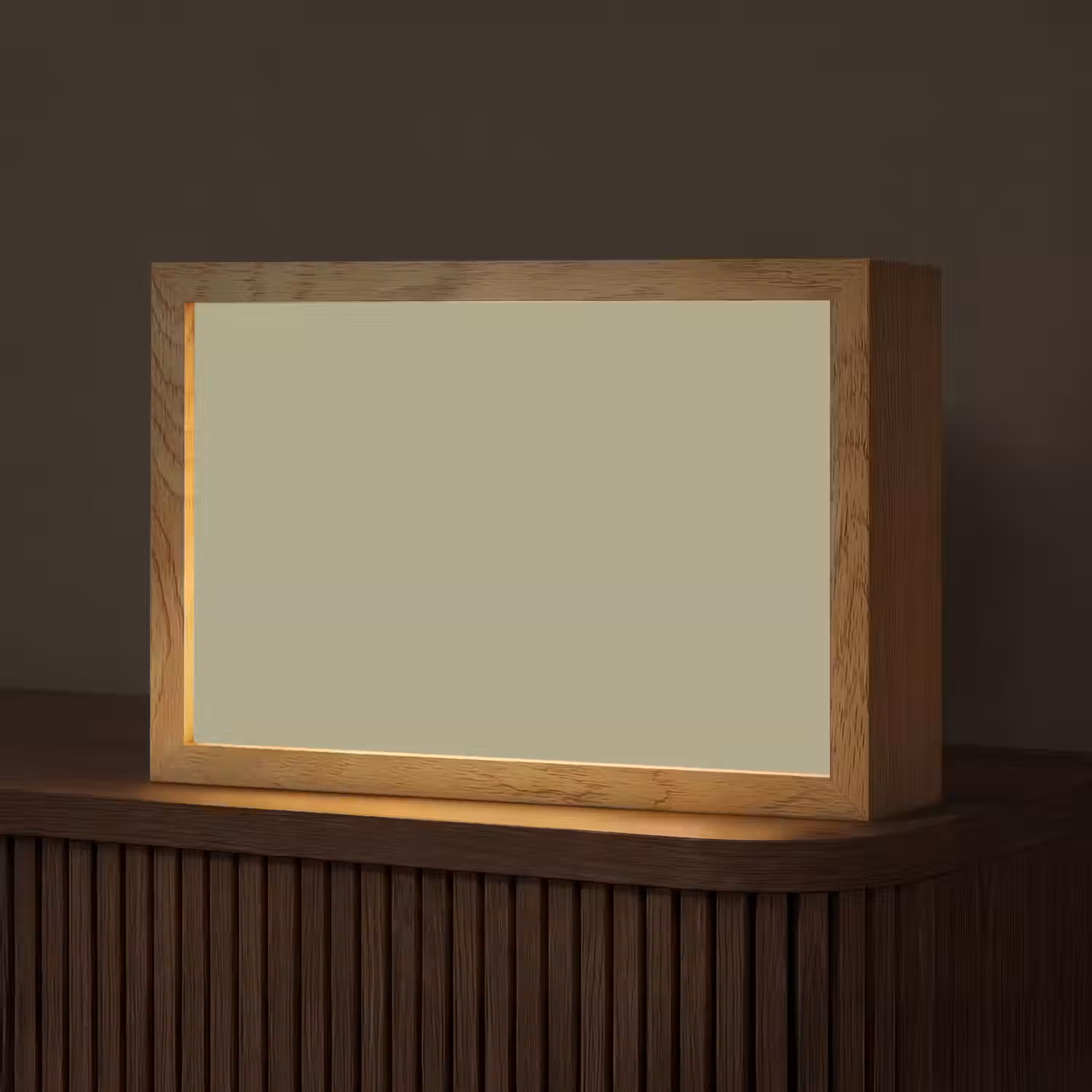 Vintage - Sage - Groen Light Box met kabel (Tafellamp) klein 924 -z3d_website
