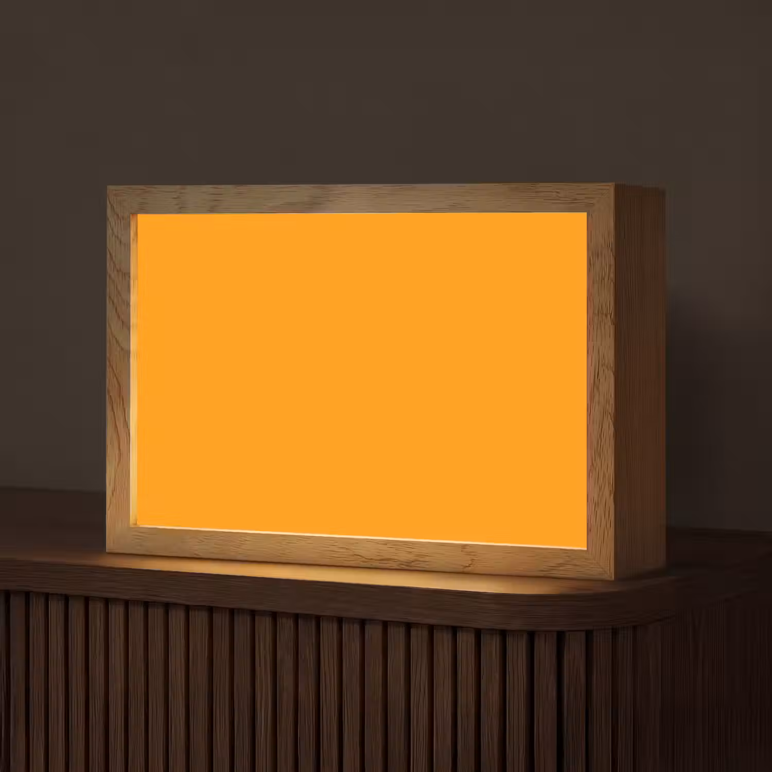 Warm - Ochre - Oranje Light Box met kabel (Tafellamp) klein 924 -z3d_website