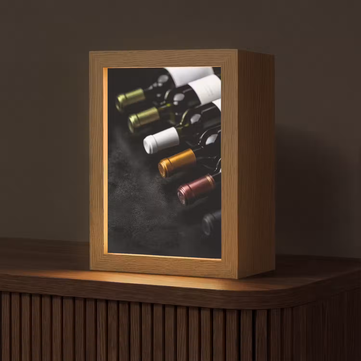 Wijn - Flessen - Variatie - Smaken Light Box met kabel (Tafellamp) klein -z3d_website