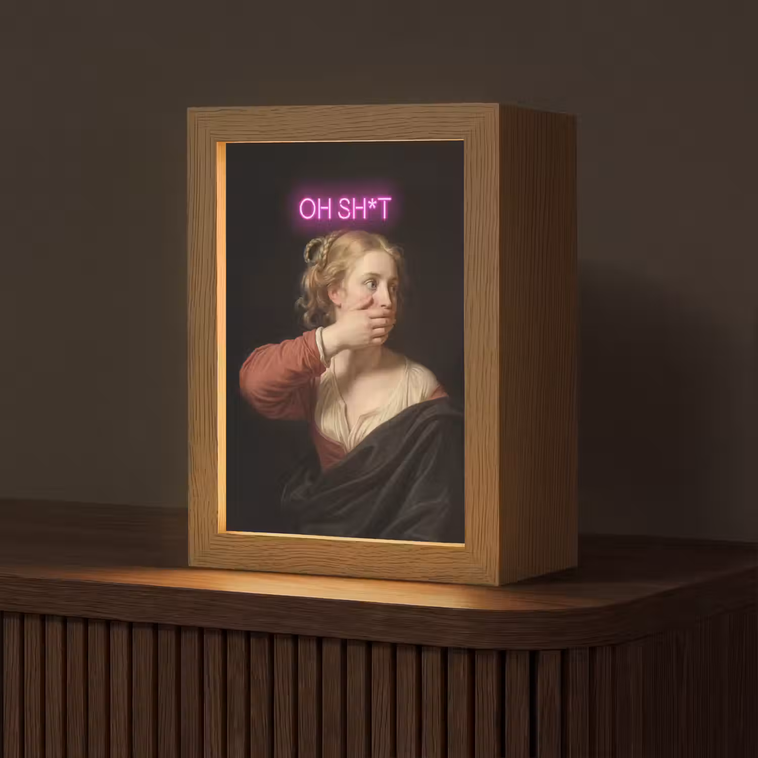 Quote - Neon - vrouw Light Box met kabel (Tafellamp) klein -z3d_website