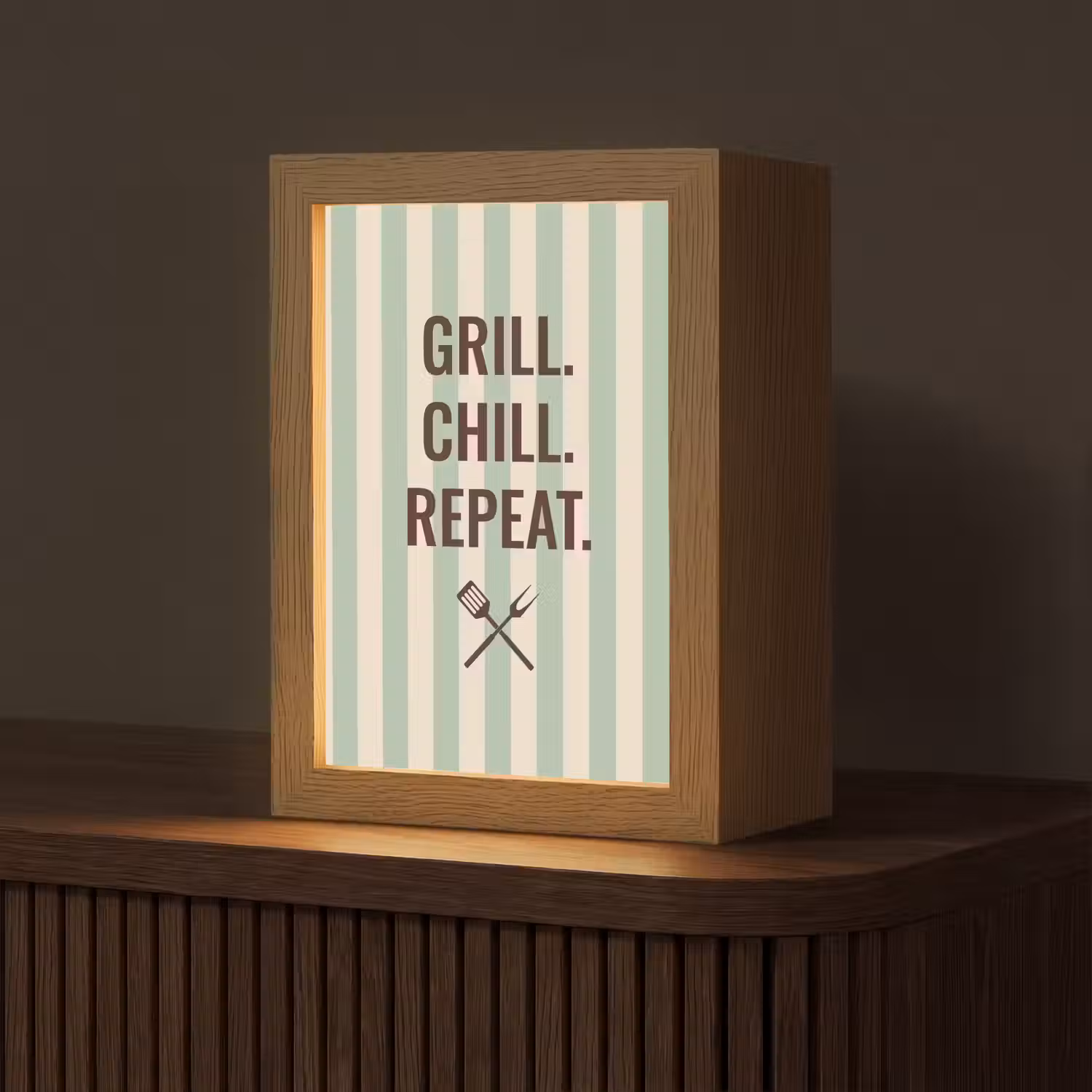 Quote - Strepen - Grill Light Box met kabel (Tafellamp) klein -z3d_website