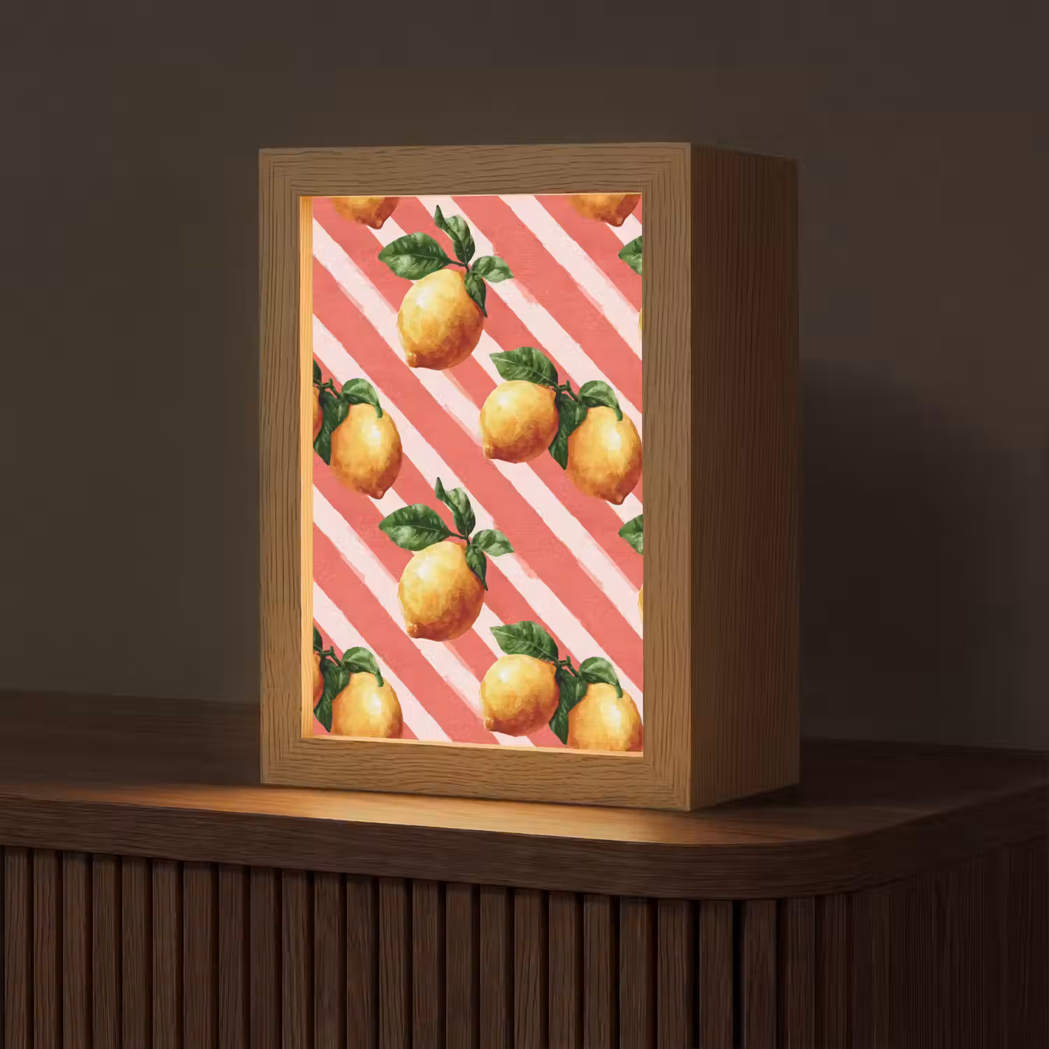 Citroen - Geïllustreerd - Oranje Light Box met kabel (Tafellamp) klein 925 -z3d_website