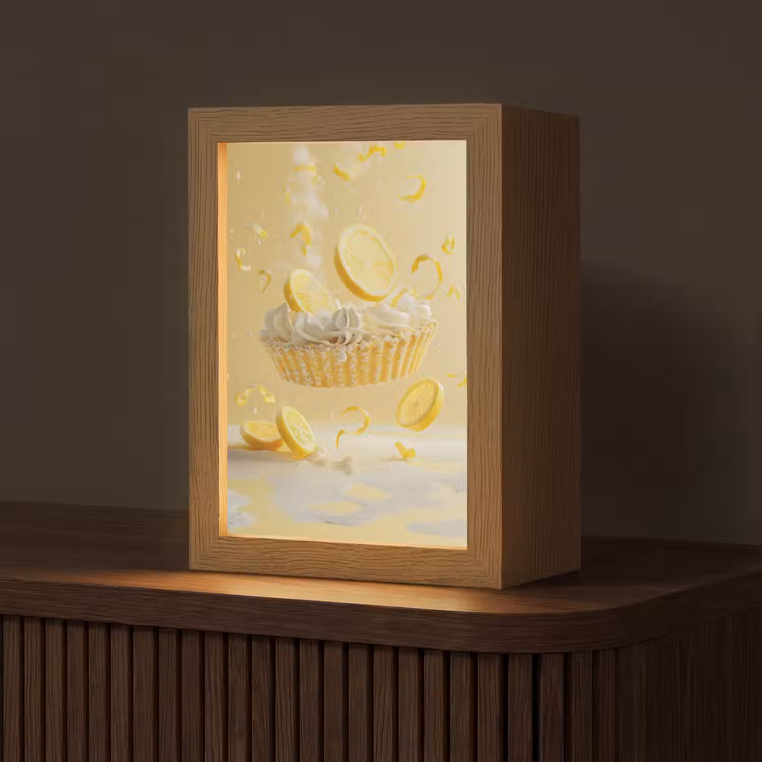 Citroen - Taart - Eten - Geel Light Box met kabel (Tafellamp) klein -z3d_website
