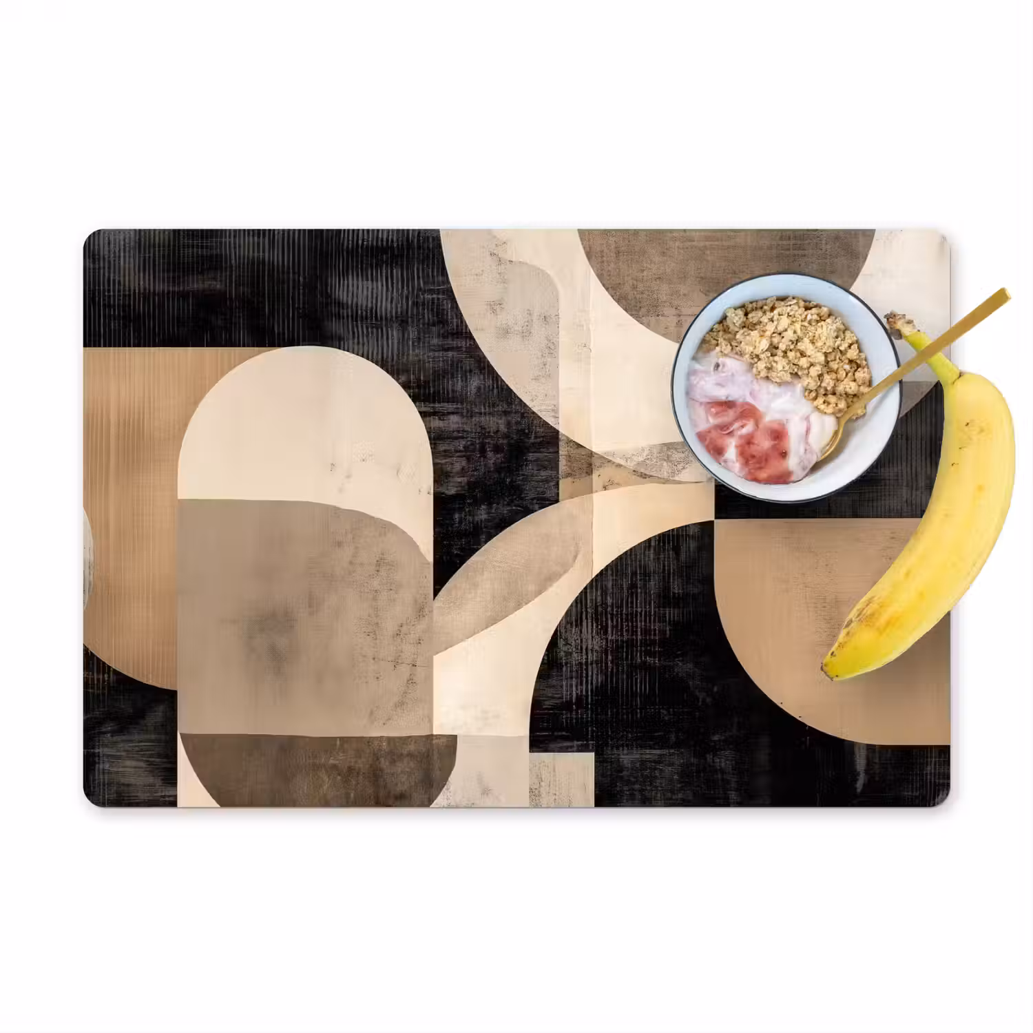 Abstract - Vormen - Modern - Beige Placemat vinyl groot -zzzproduct_Kitchenyeah-website