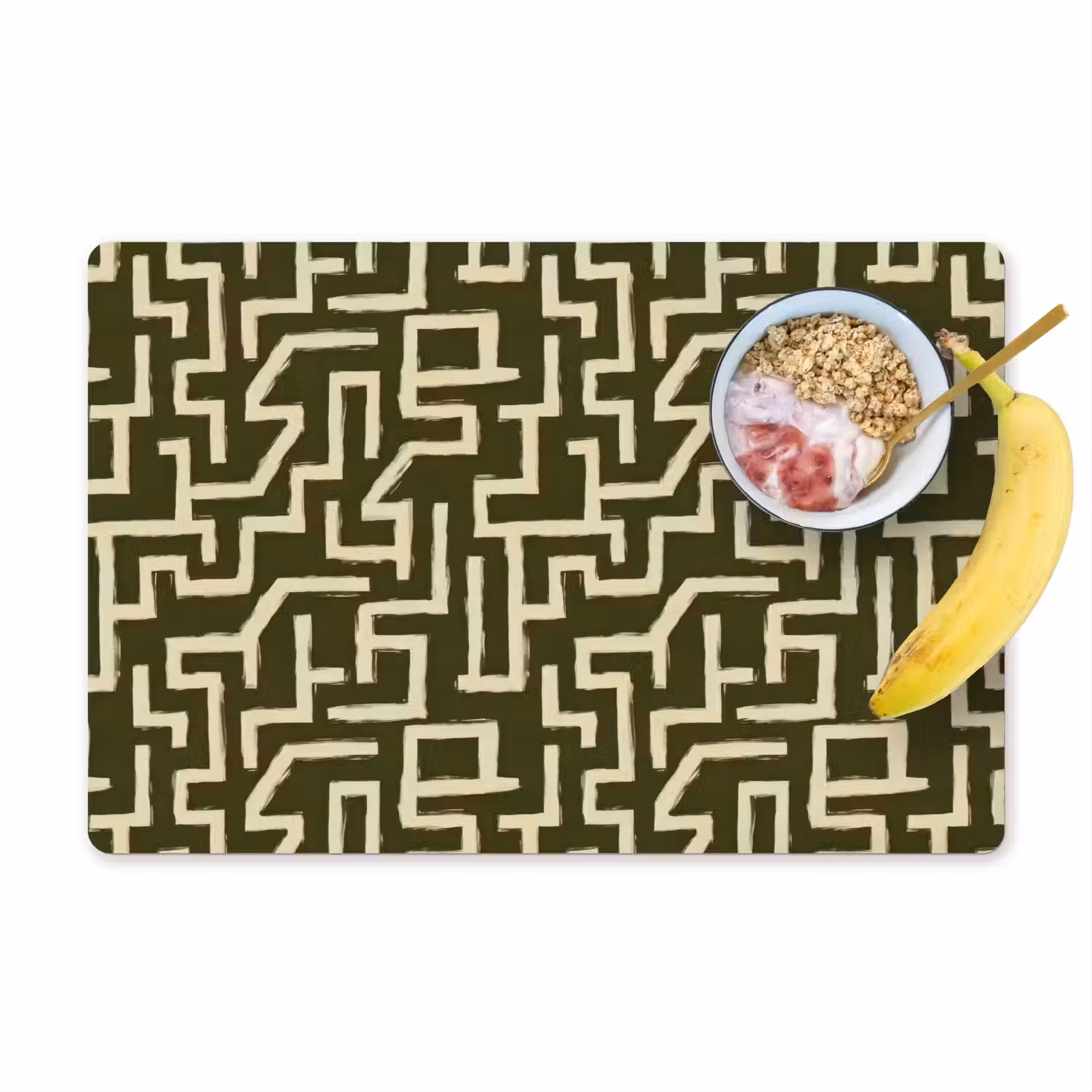 Abstract - Lijnen - Groen Placemat vinyl groot 368 -zzzproduct_Kitchenyeah-website