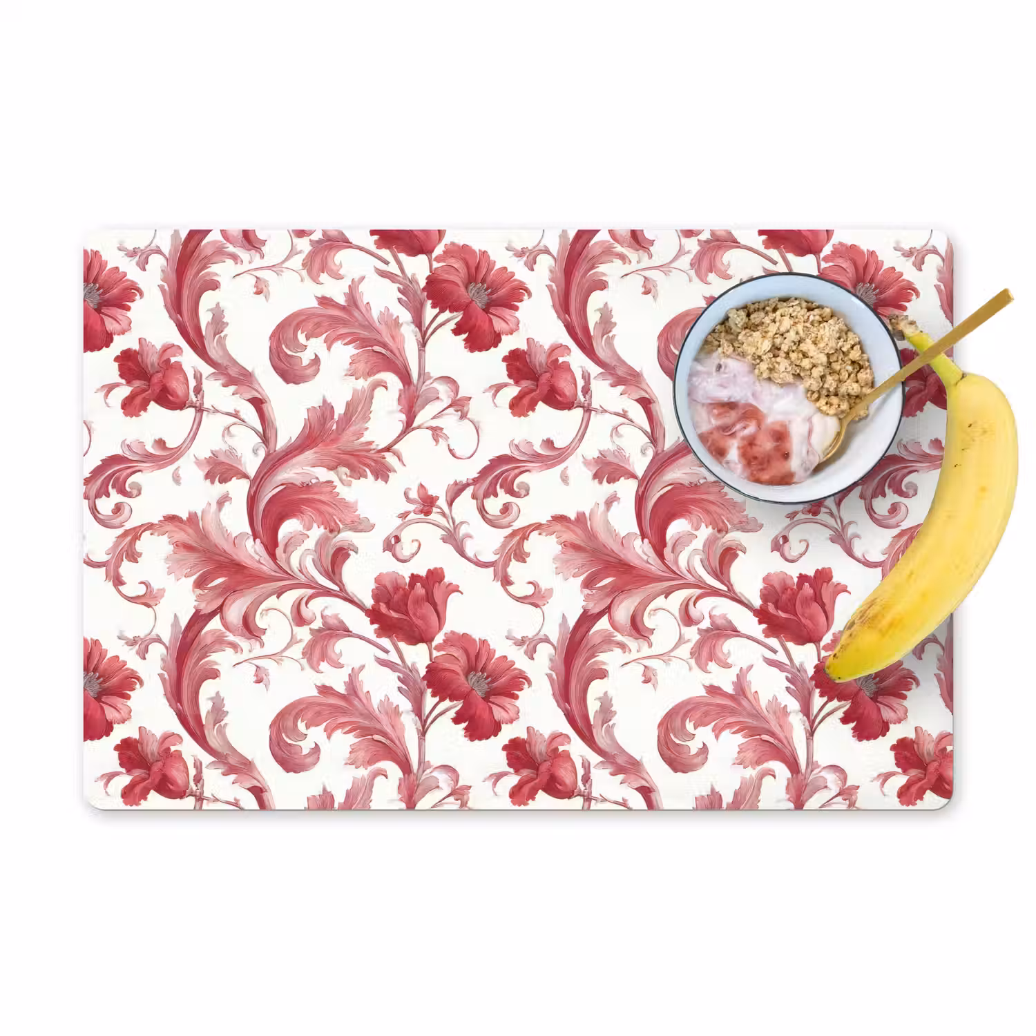 Barok - Patroon - Rood Placemat vinyl groot 368 -zzzproduct_Kitchenyeah-website