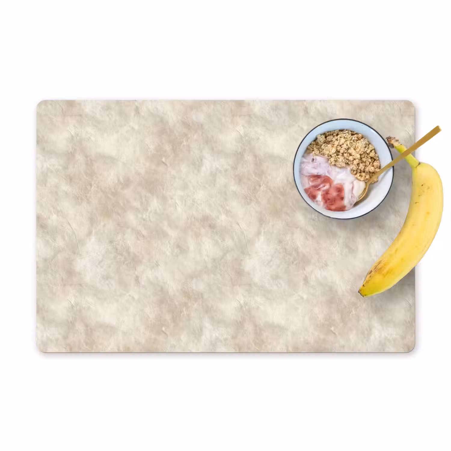 Beige - Reliëfstructuur - Natuursteen Placemat vinyl groot 368 -zzzproduct_Kitchenyeah-website