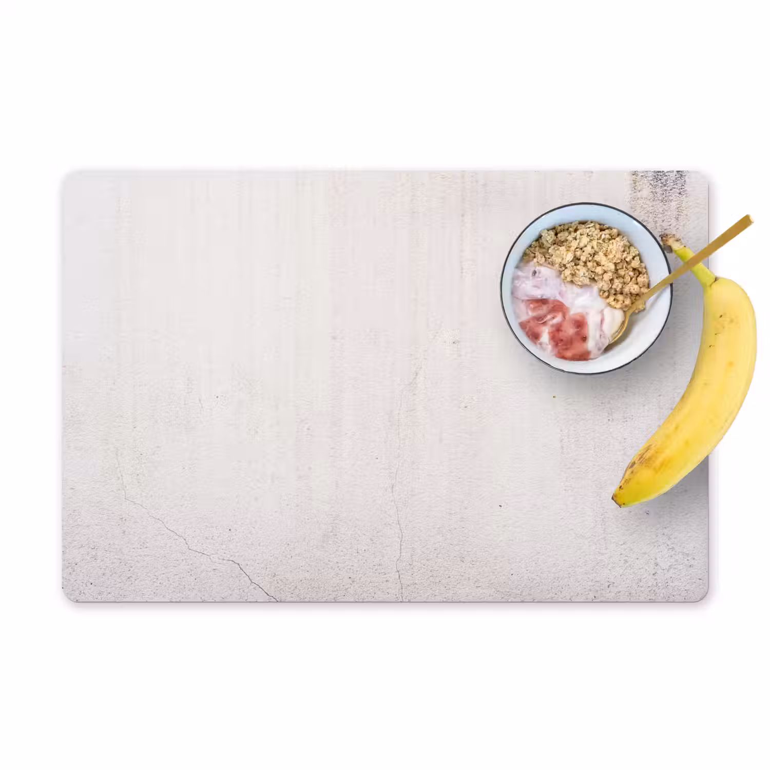 Beton - Muur - Wit Placemat vinyl groot -zzzproduct_Kitchenyeah-website