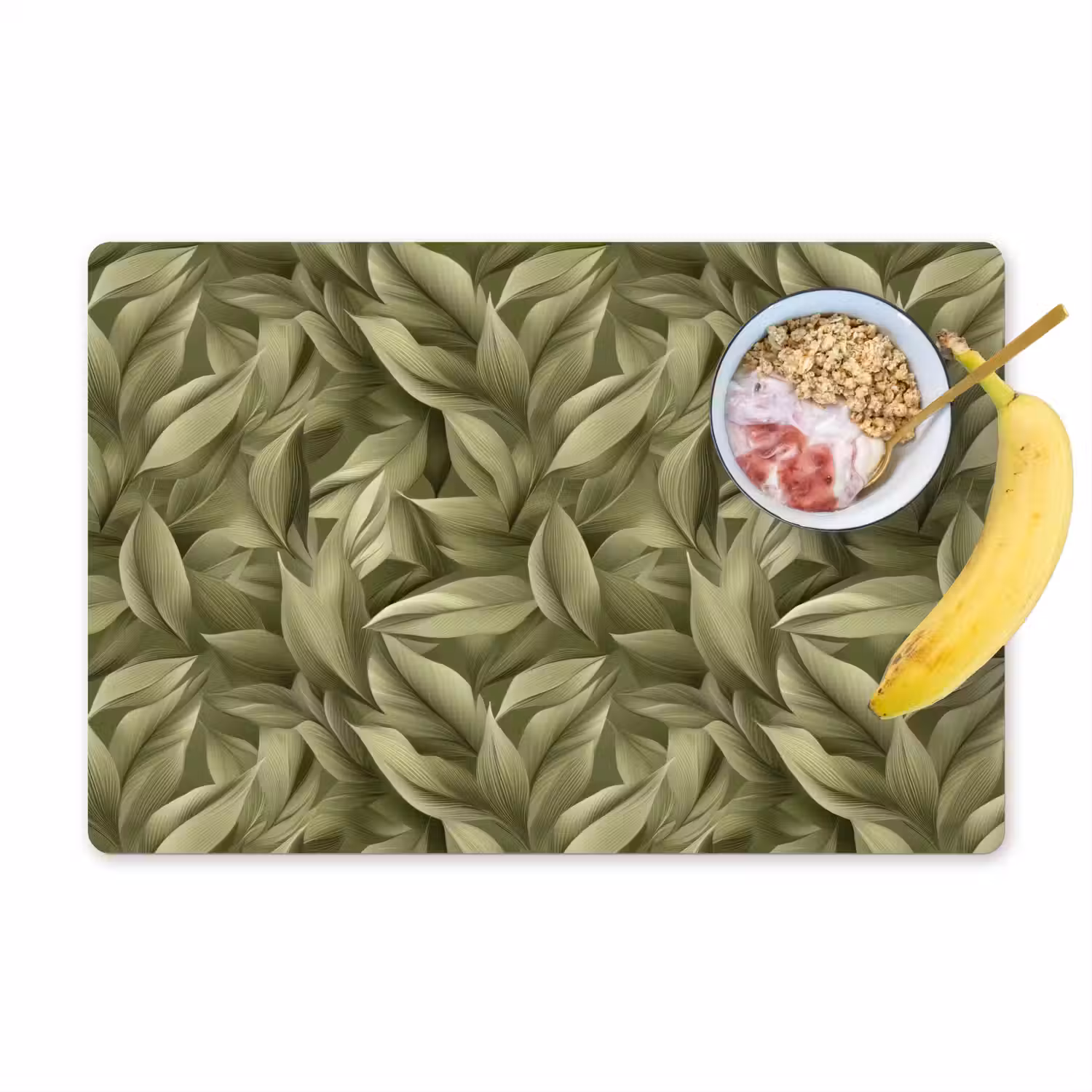 Bladeren - Modern - Groen Placemat vinyl groot 368 -zzzproduct_Kitchenyeah-website