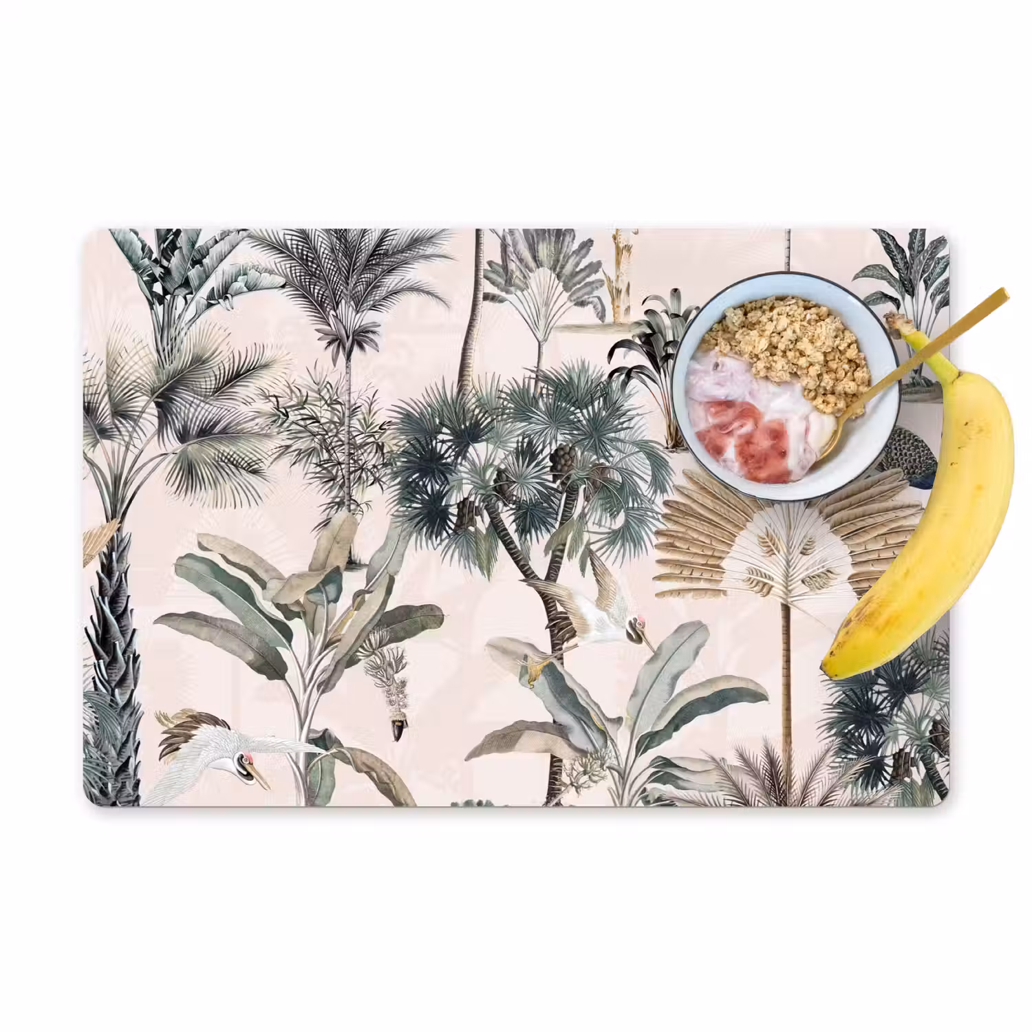 Bladeren - Monstera - Jungle - Tropical Placemat vinyl groot -zzzproduct_Kitchenyeah-website