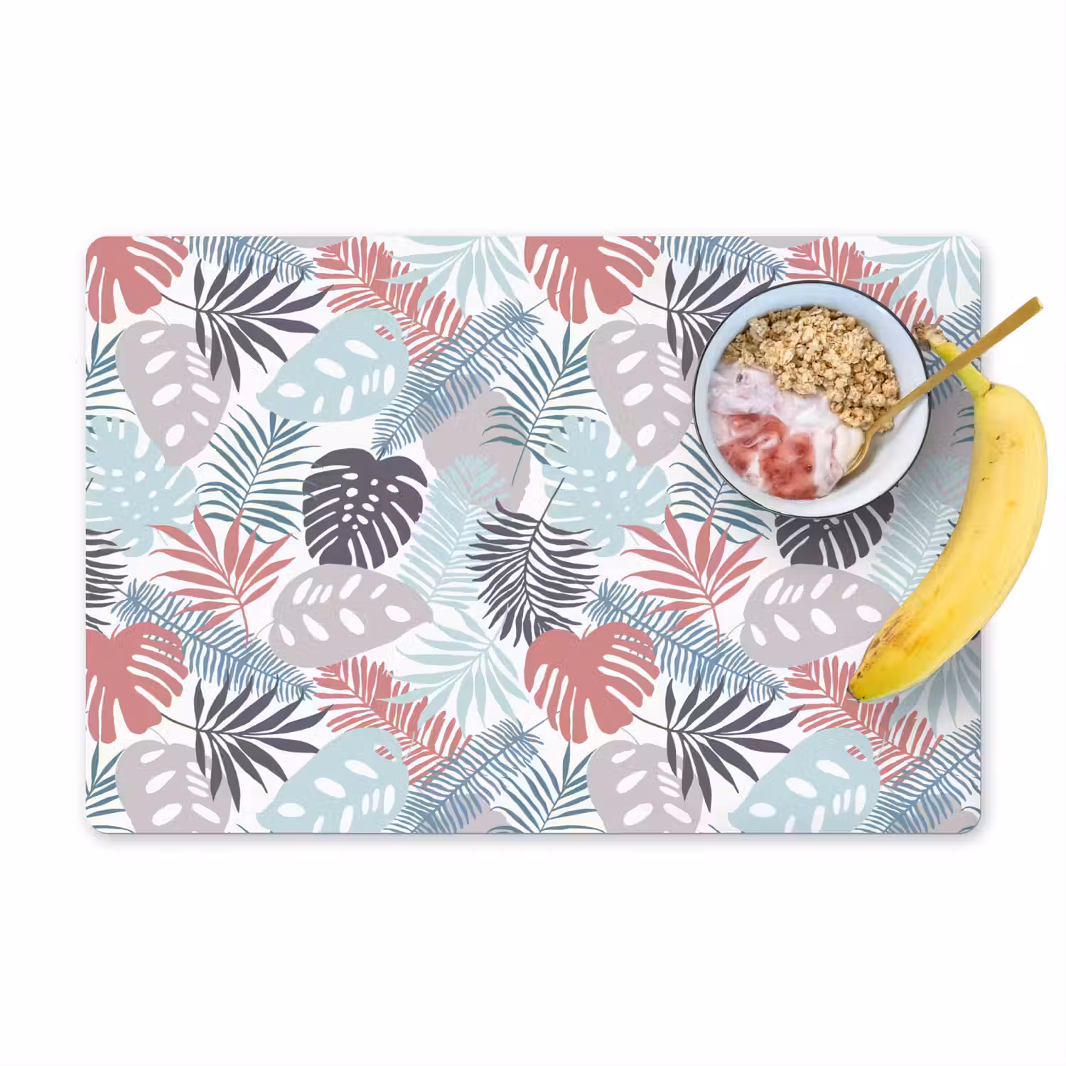 Inductie beschermer - Bladeren - Pastel - Jungle - Afdekplaat voor kookplaat Placemat vinyl groot -zzzproduct_Kitchenyeah-website