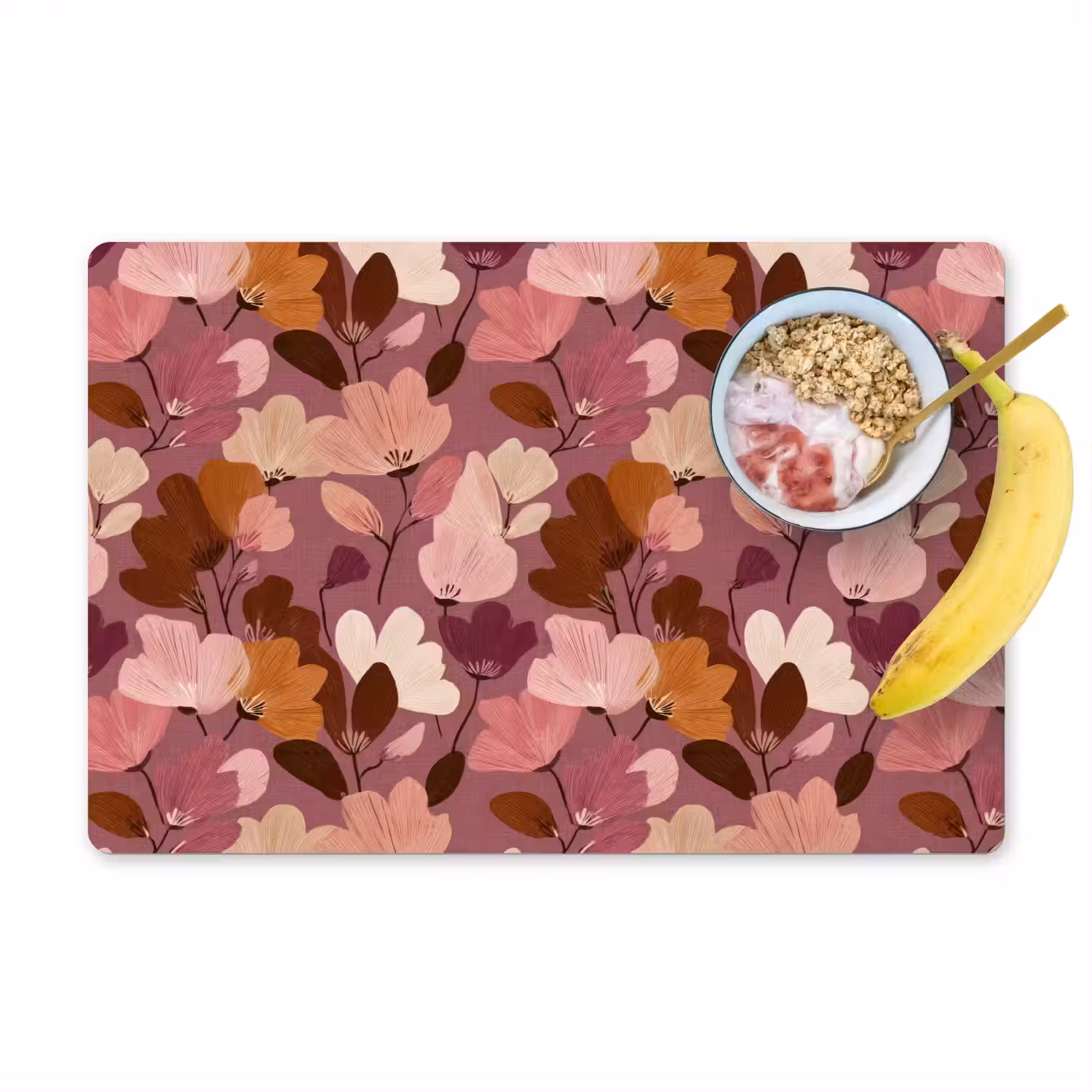 Bloem - Patroon - Roze Placemat vinyl groot 368 -zzzproduct_Kitchenyeah-website