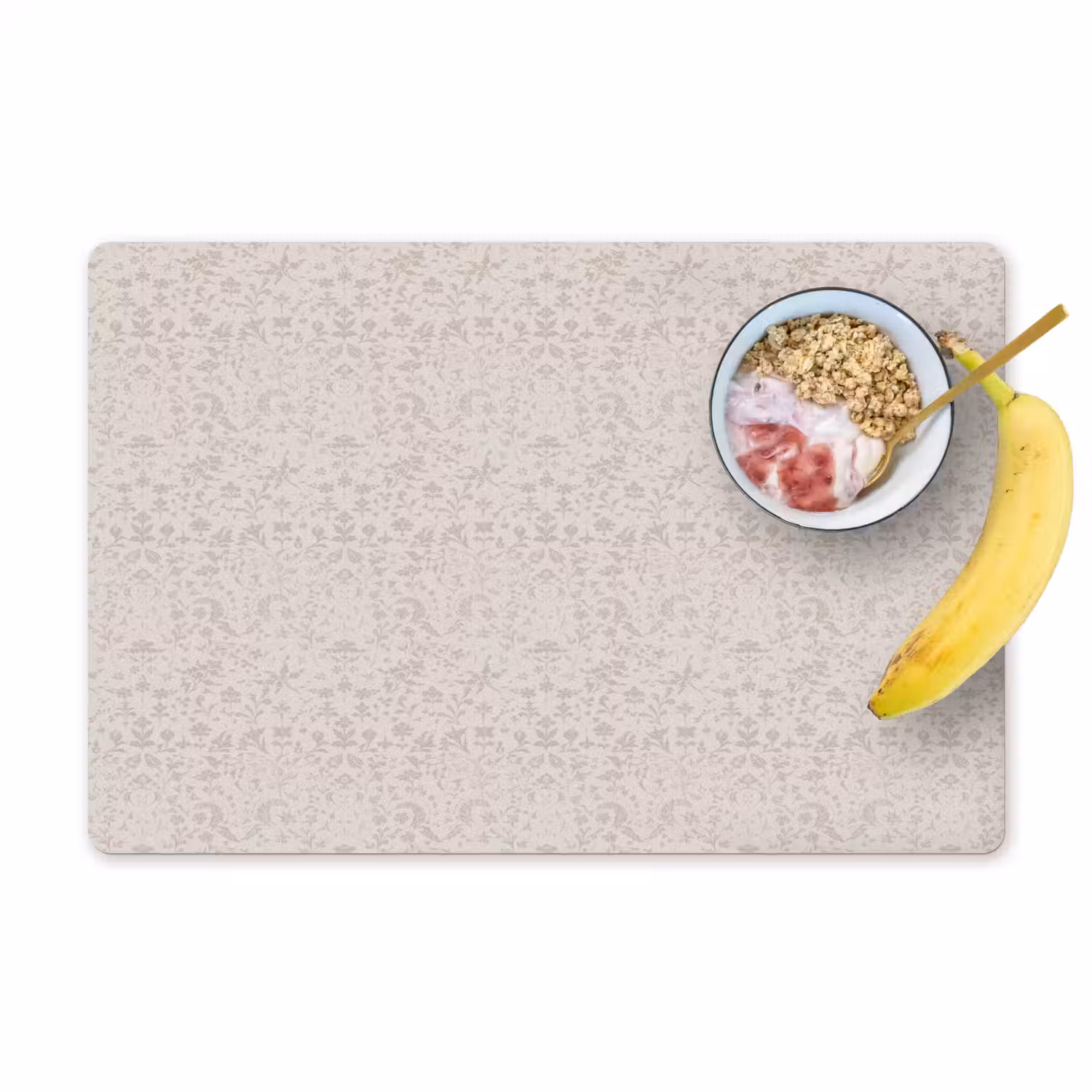 Bloemen - Bladeren - Licht - Taupe Placemat vinyl groot 368 -zzzproduct_Kitchenyeah-website