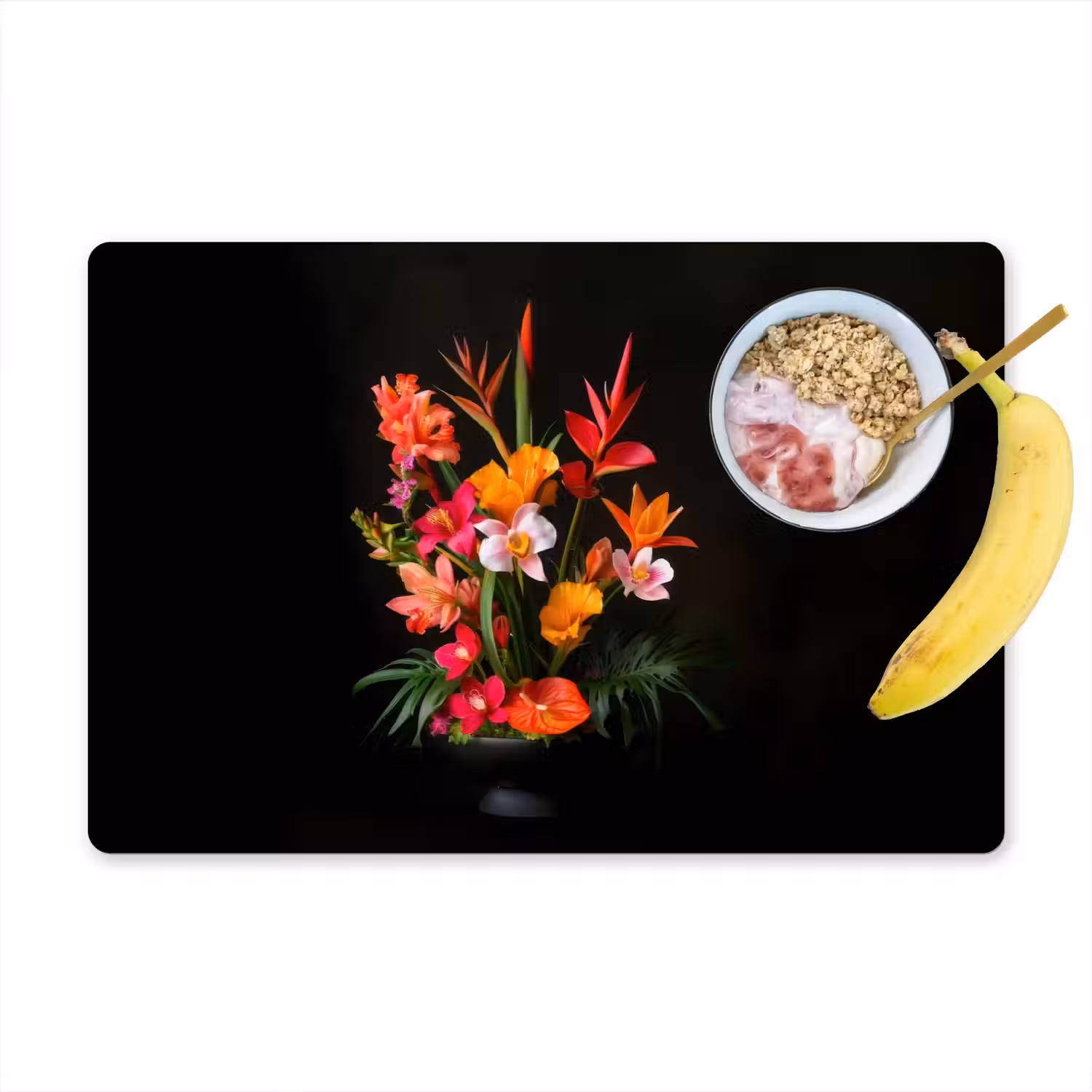 Boeket - Bloemen - Exotisch Placemat vinyl groot -zzzproduct_Kitchenyeah-website