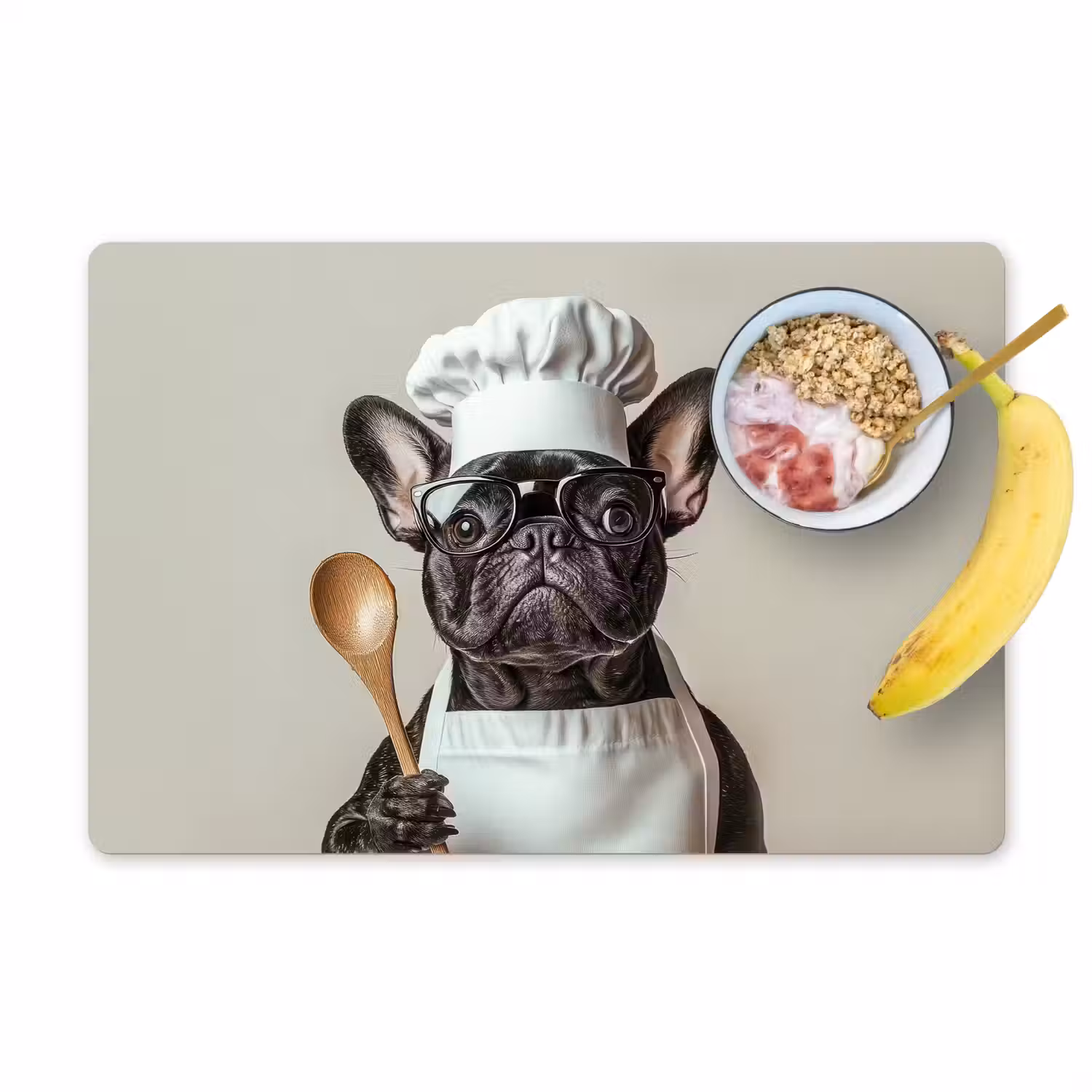 Bril - Hond - Kok Placemat vinyl groot -zzzproduct_Kitchenyeah-website