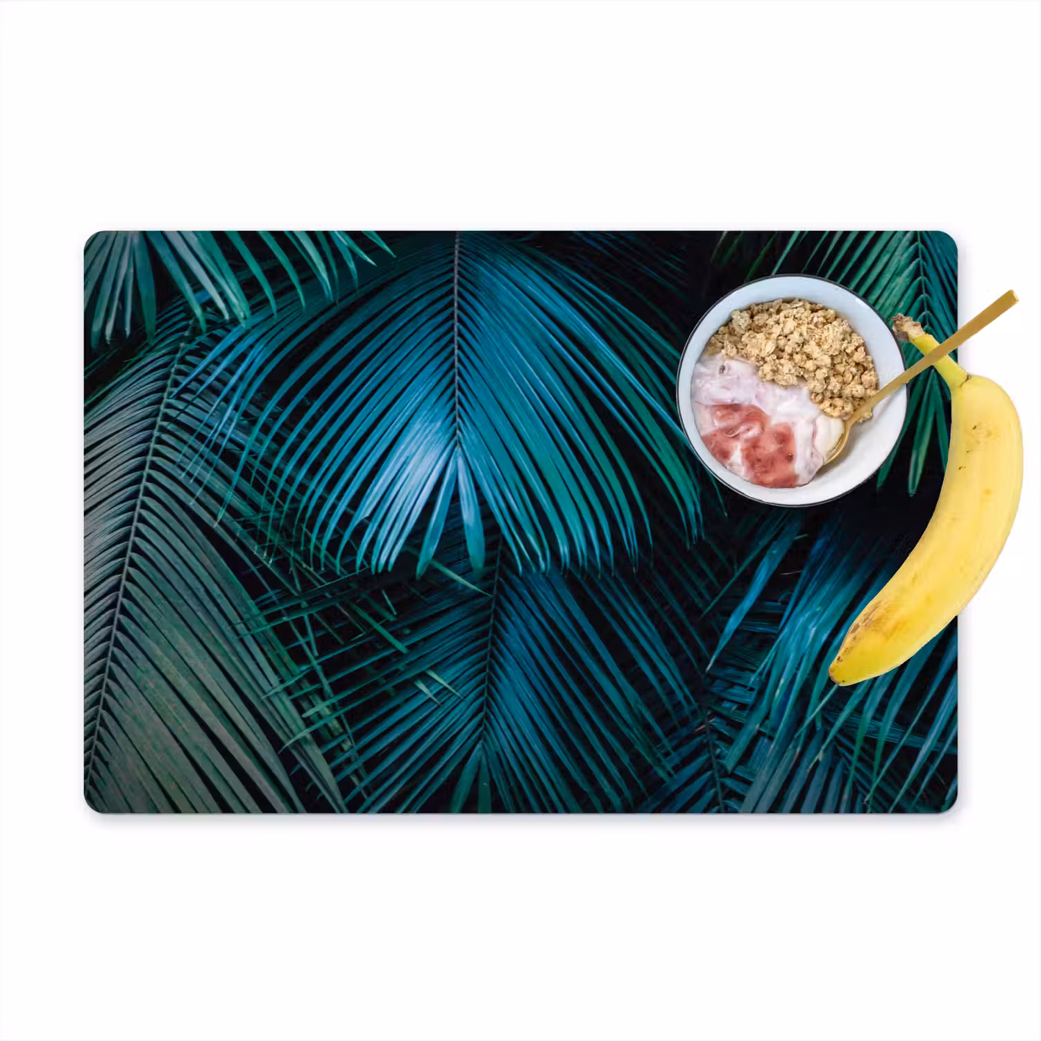 Inductie mat - Jungle - Inductie beschermer - Palmblad - Natuur Placemat vinyl groot -zzzproduct_Kitchenyeah-website