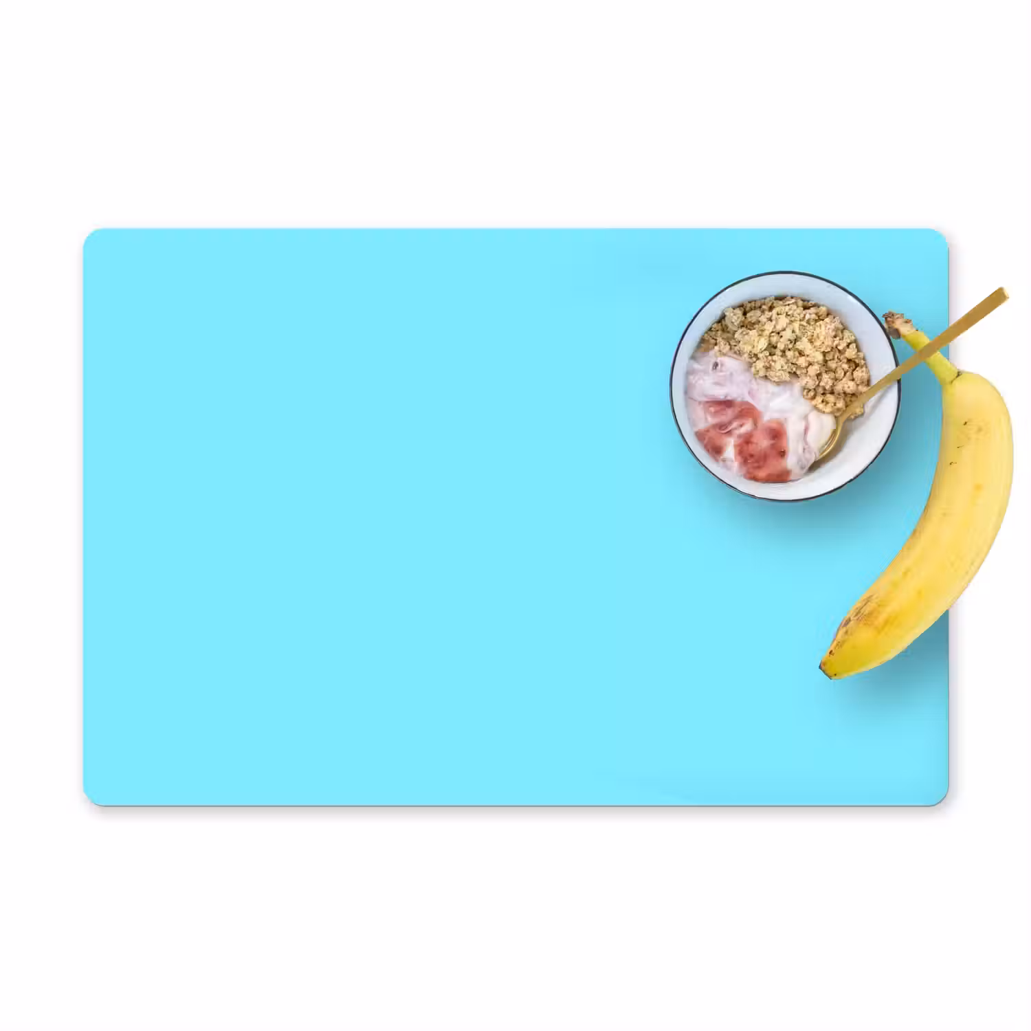 Electric - Cyan - Blauw Placemat vinyl groot 368 -zzzproduct_Kitchenyeah-website