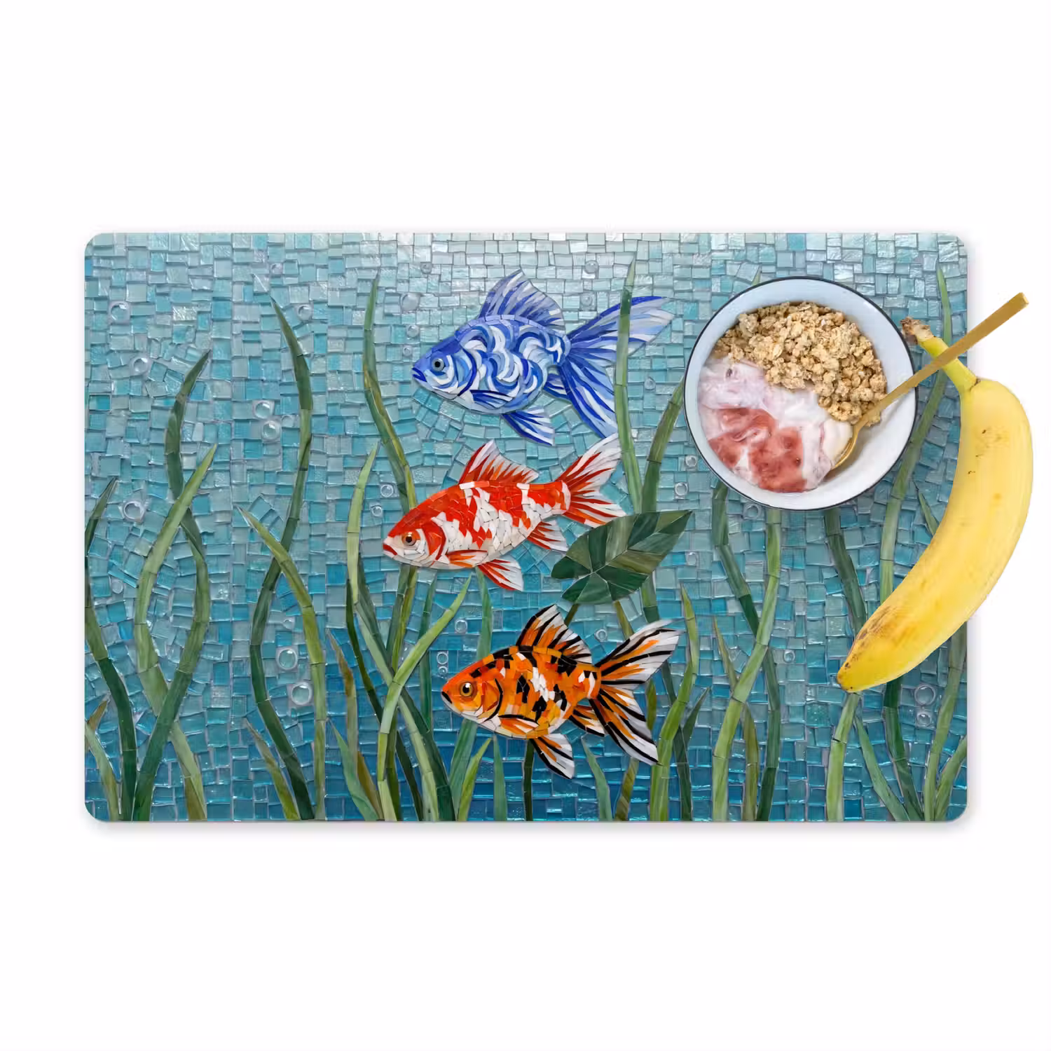 Vis - Mozaïek - Onderwater - Kleurrijk - Dieren Placemat vinyl groot -zzzproduct_Kitchenyeah-website