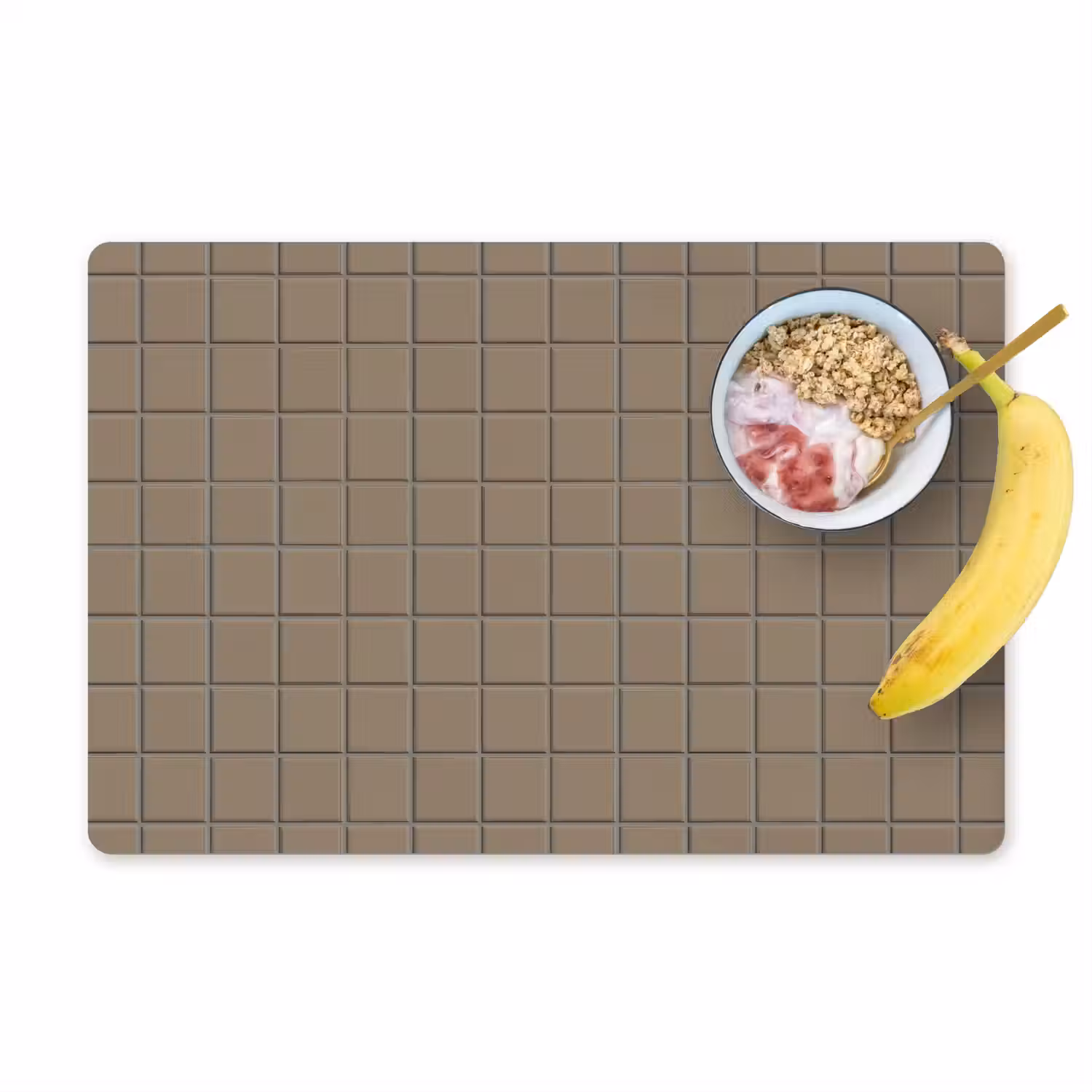 Tegel - Patroon - Taupe Placemat vinyl groot 368 -zzzproduct_Kitchenyeah-website