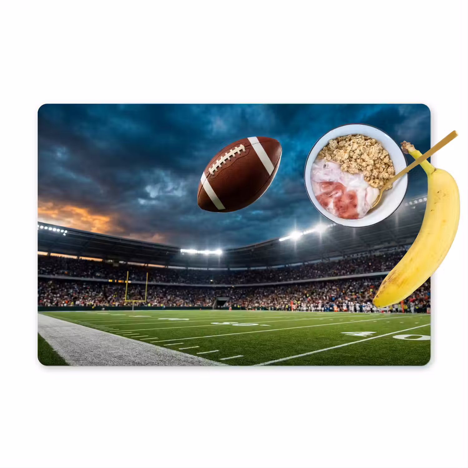 Football - Bal - Stadion - Sport Placemat vinyl groot -zzzproduct_Kitchenyeah-website