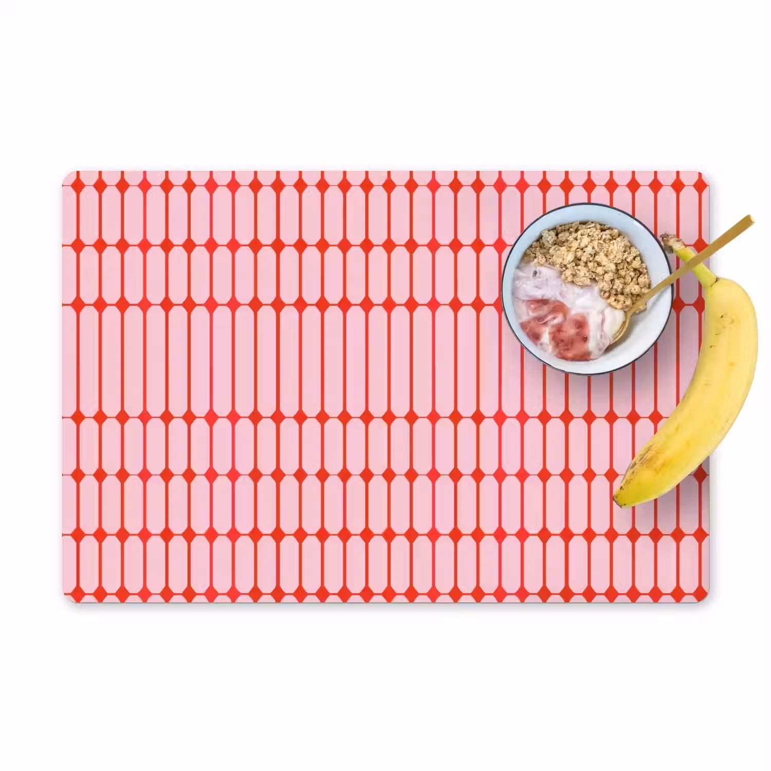 Geometrisch - Minimalistisch - Rood - Roze Placemat vinyl groot 368 -zzzproduct_Kitchenyeah-website