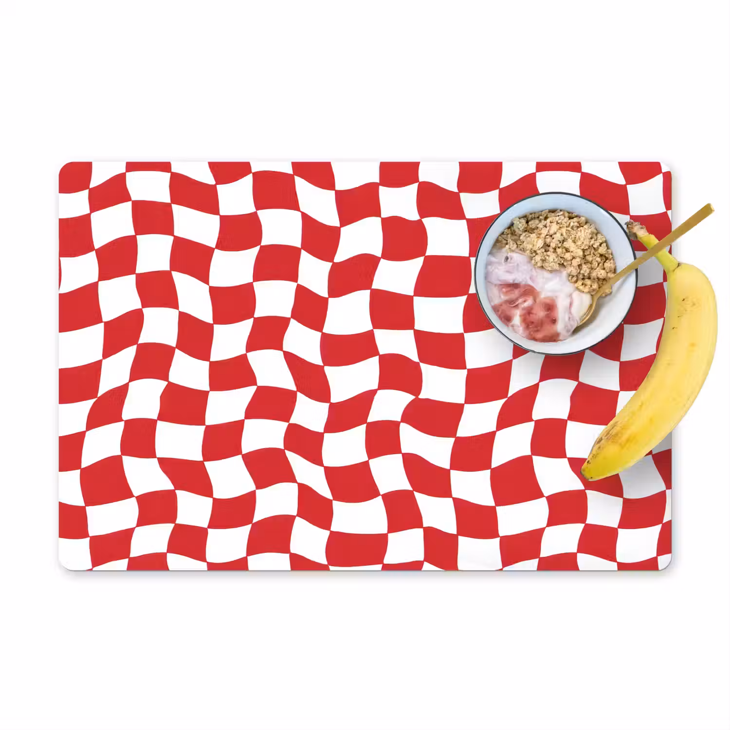 Golvend - Patroon - Rood Placemat vinyl groot 368 -zzzproduct_Kitchenyeah-website