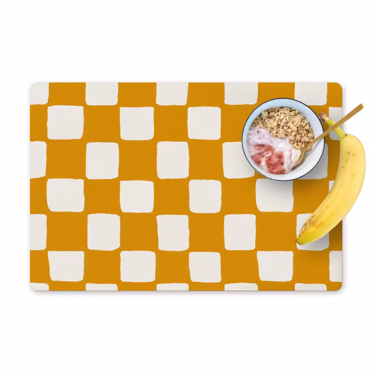 Grafisch - Patroon - Oker Placemat vinyl groot 368 -zzzproduct_Kitchenyeah-website