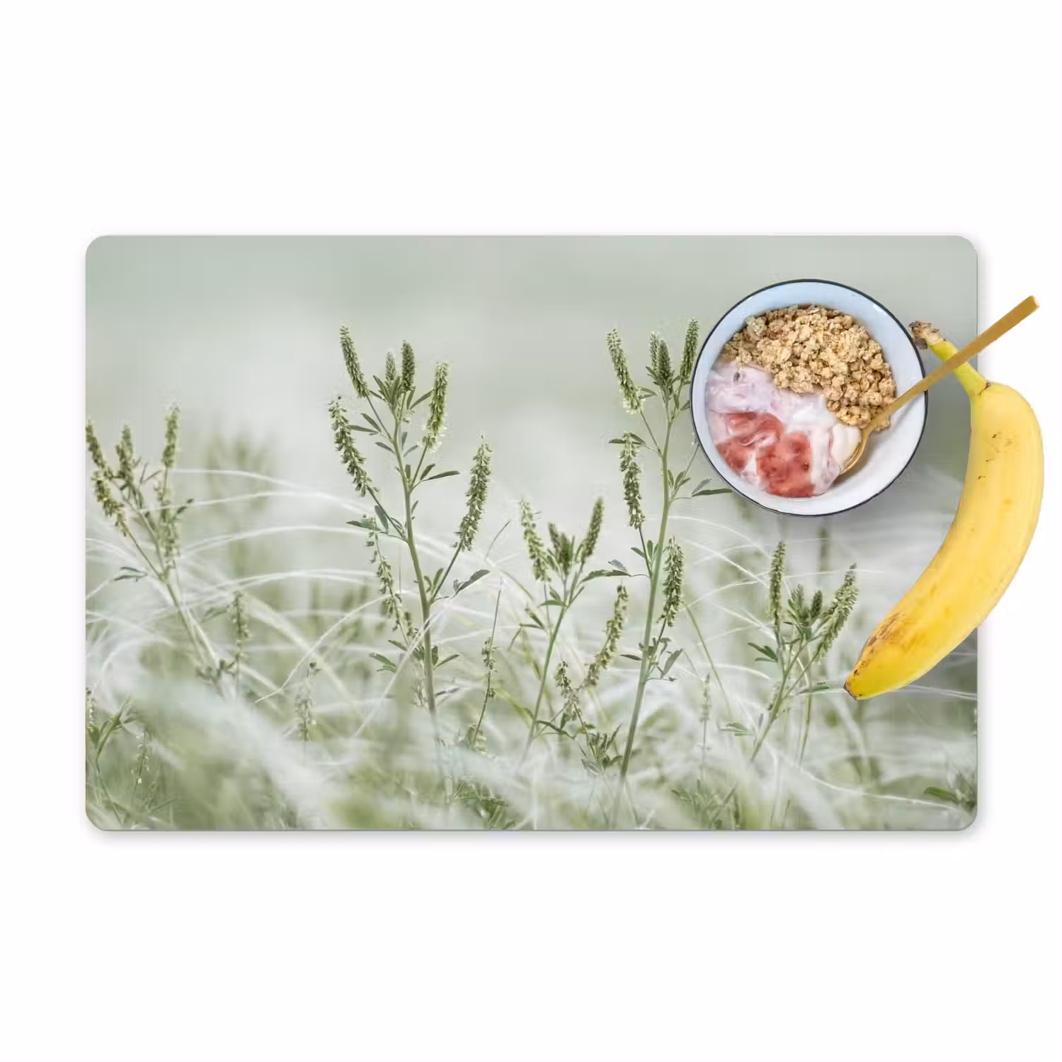 Grassen - Minimalistisch - Groen Placemat vinyl groot -zzzproduct_Kitchenyeah-website
