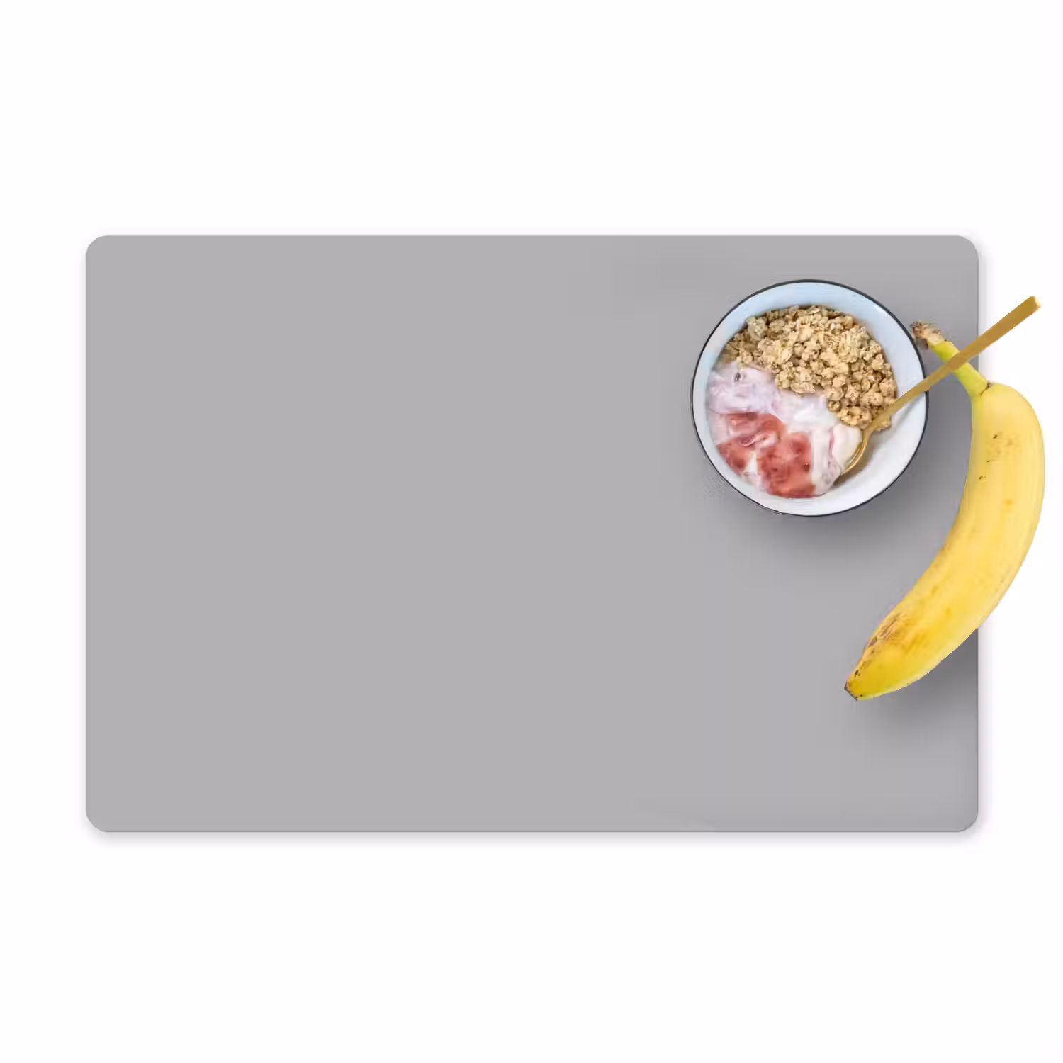 Grijs - Effen print Placemat vinyl groot 368 -zzzproduct_Kitchenyeah-website
