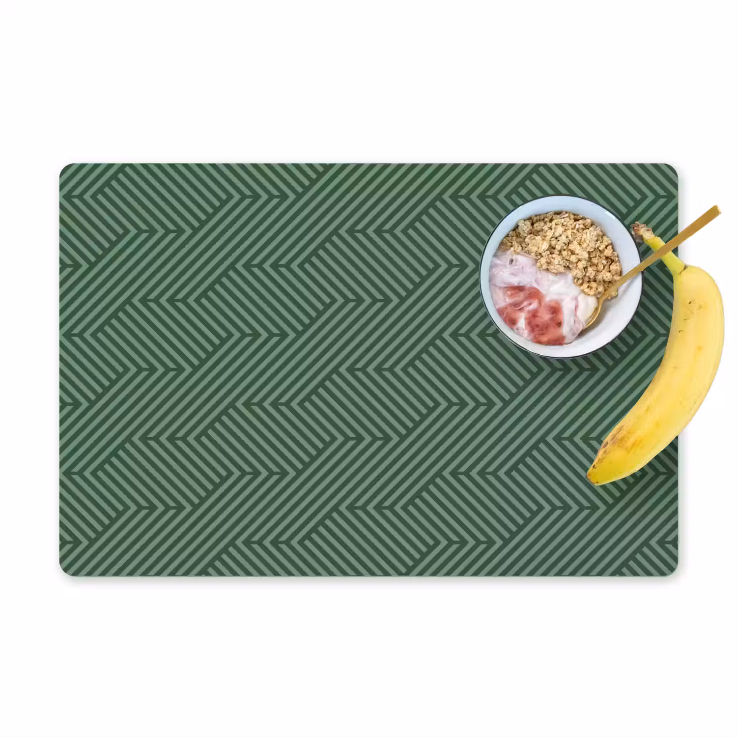Groen - Strepen - Patroon Placemat vinyl groot 368 -zzzproduct_Kitchenyeah-website
