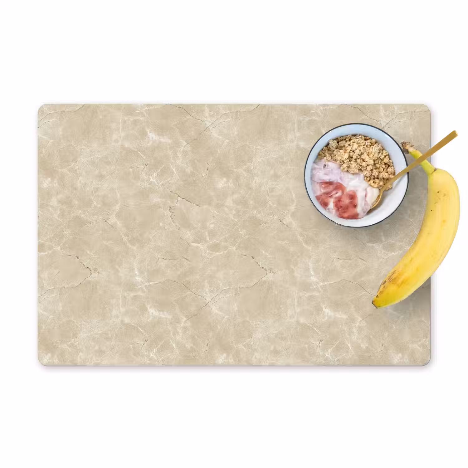 Lichtbeige - Marmer - Diffusie adering Placemat vinyl groot 368 -zzzproduct_Kitchenyeah-website