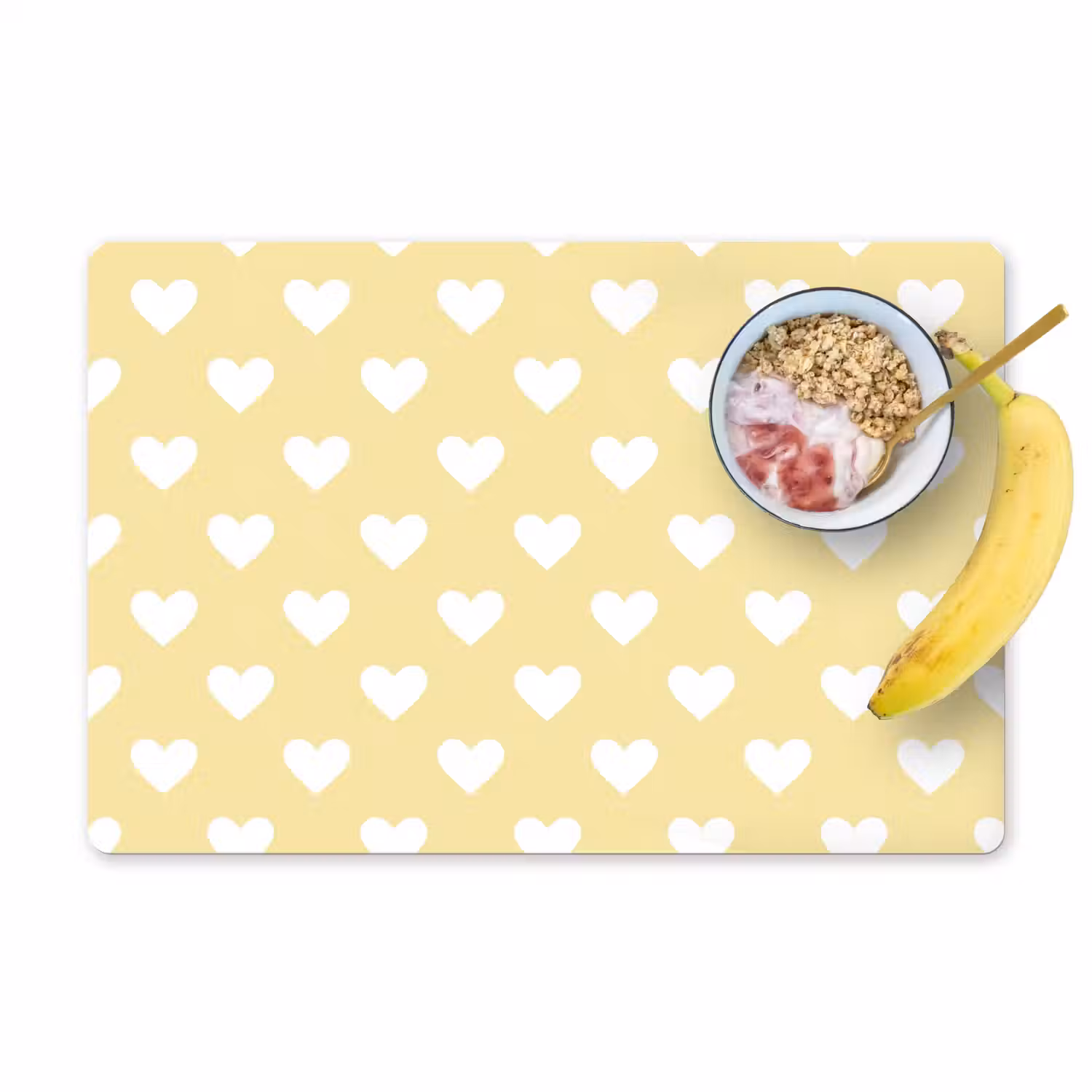 Hartjes - Patroon - Geel Placemat vinyl groot 368 -zzzproduct_Kitchenyeah-website
