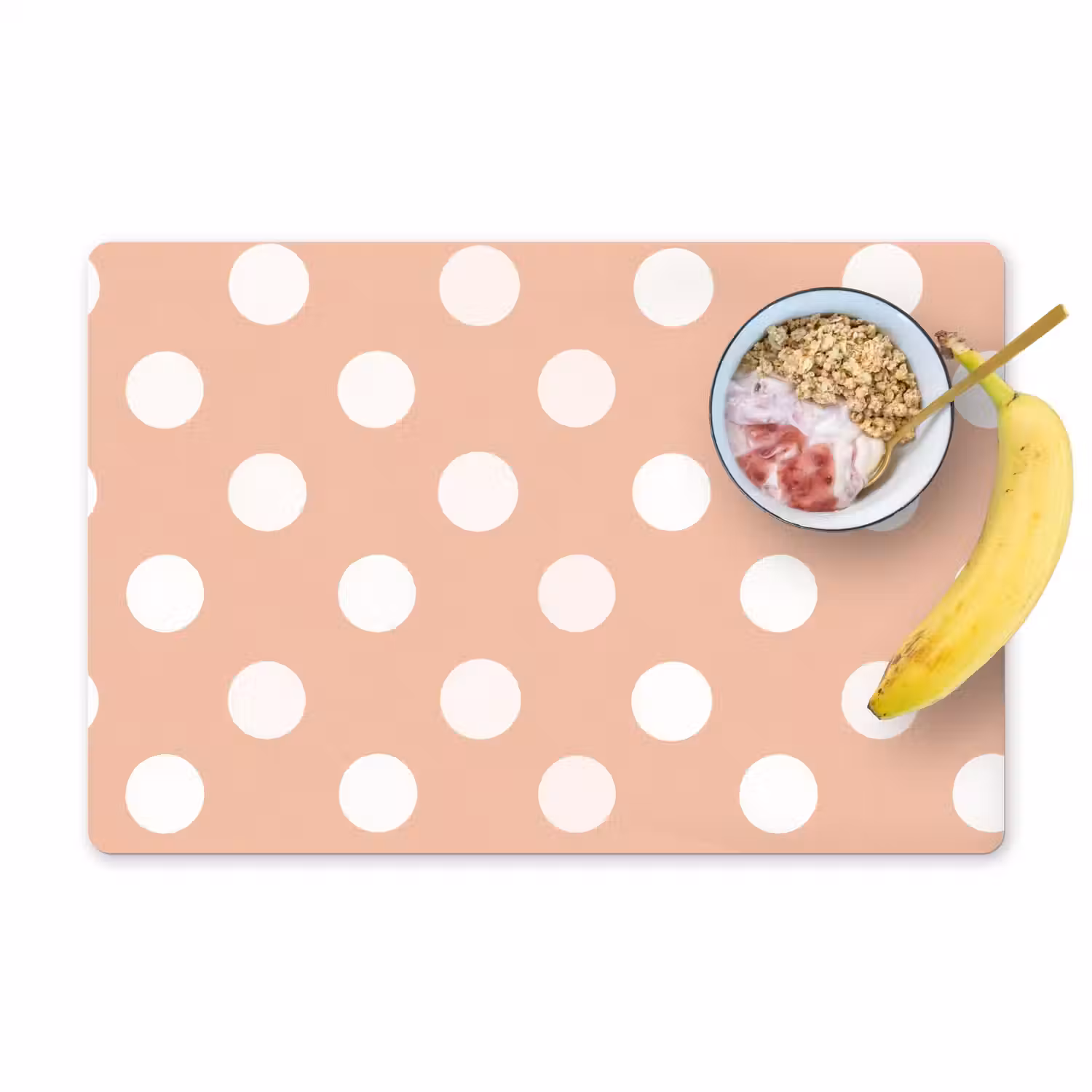 Klassiek - Polka - Perzik Placemat vinyl groot 368 -zzzproduct_Kitchenyeah-website