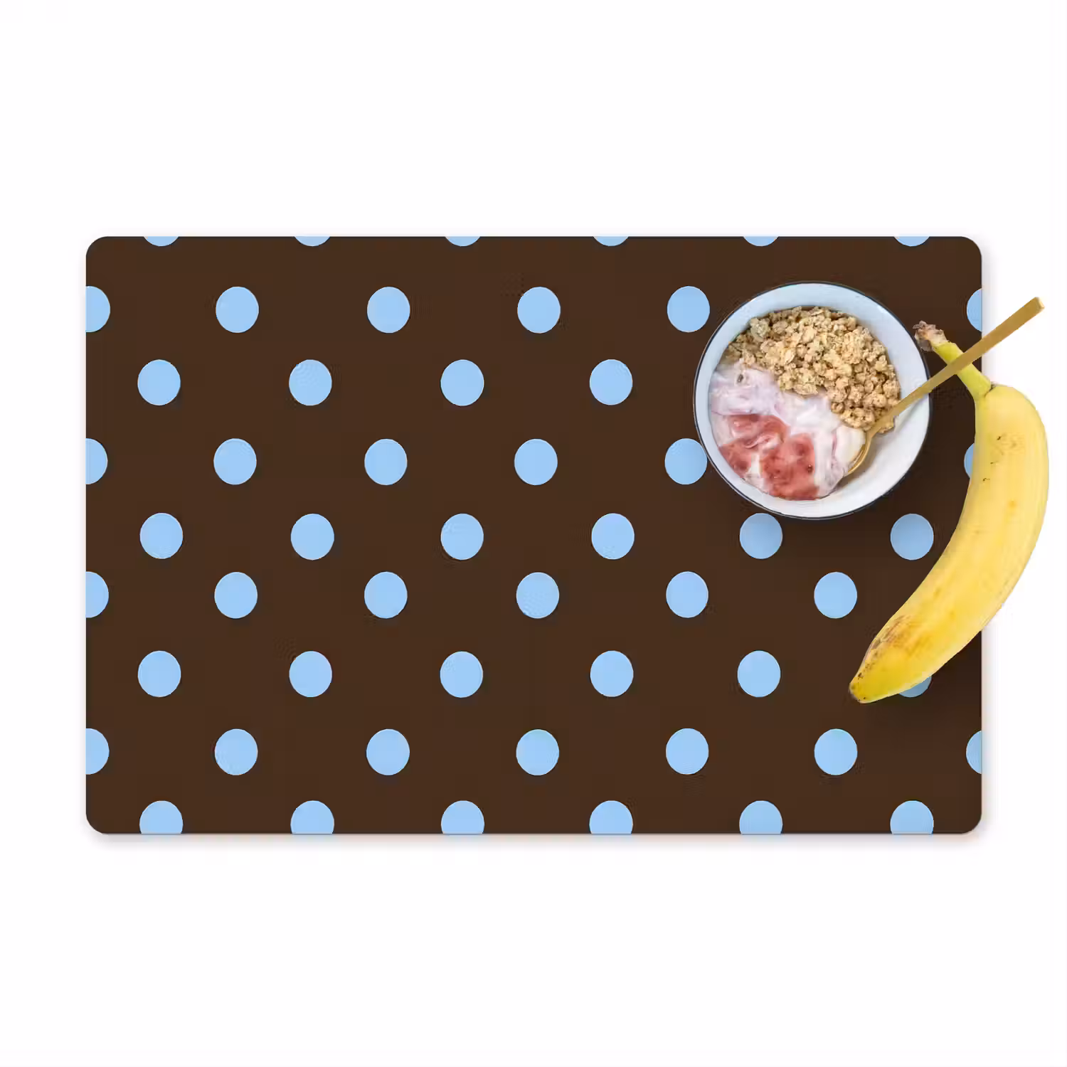 Klassiek - Stippen - Bruin Placemat vinyl groot 368 -zzzproduct_Kitchenyeah-website