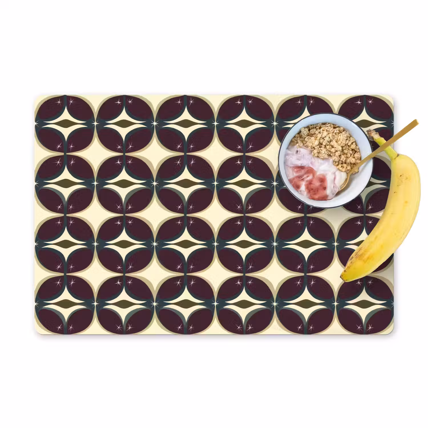 Cirkel - Retro - Kleurrijk Placemat vinyl groot 368 -zzzproduct_Kitchenyeah-website
