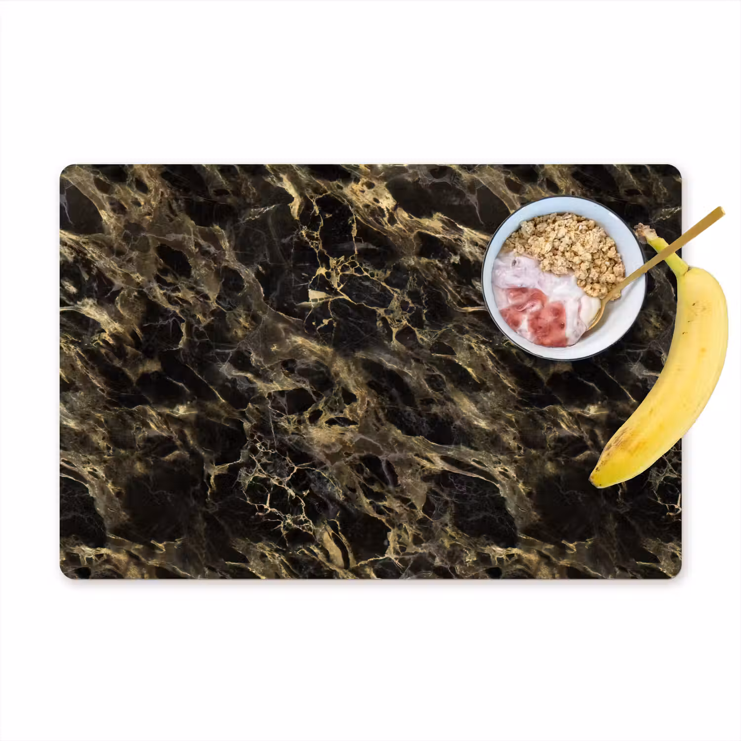 Kristal - Goud - Zwart - Marmer Placemat vinyl groot 368 -zzzproduct_Kitchenyeah-website
