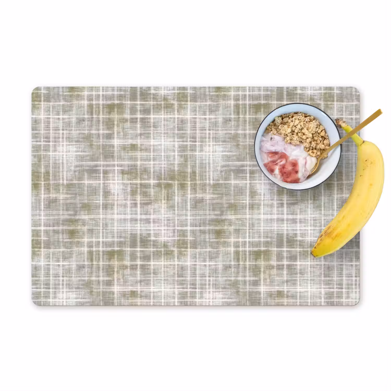 Linnen - Patroon - Groen Placemat vinyl groot 368 -zzzproduct_Kitchenyeah-website
