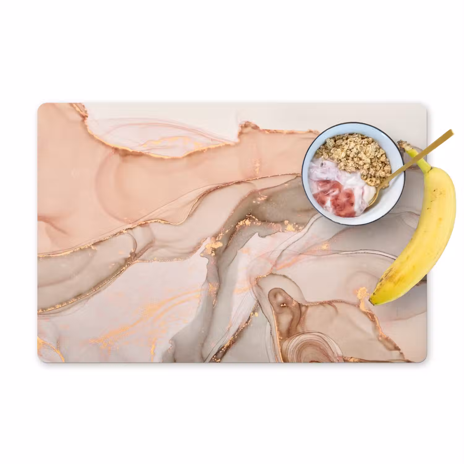 Marmer - Roze - Rosé Placemat vinyl groot -zzzproduct_Kitchenyeah-website